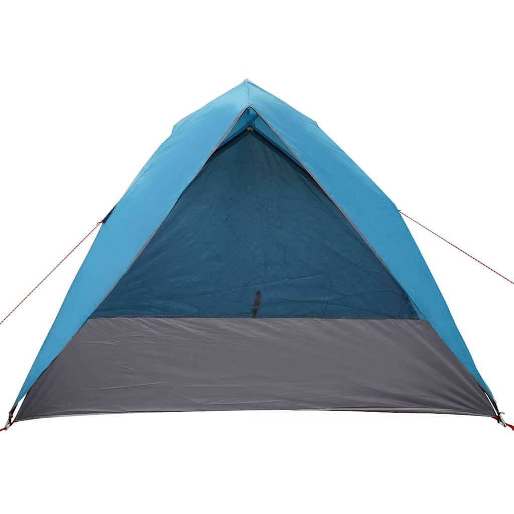 furnicato Faltzelt Campingzelt 320 x 275 x 190 cm Blau, (1 tlg), Witterungsbeständiges Familienzelt mit E-Port und integrierten Haken