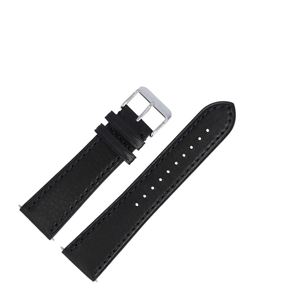 Uhrenarmband 22mm Leder Schwarz 4972