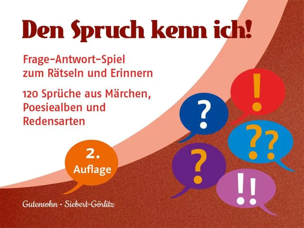 ERNST Spiel Den Spruch kenn ich!