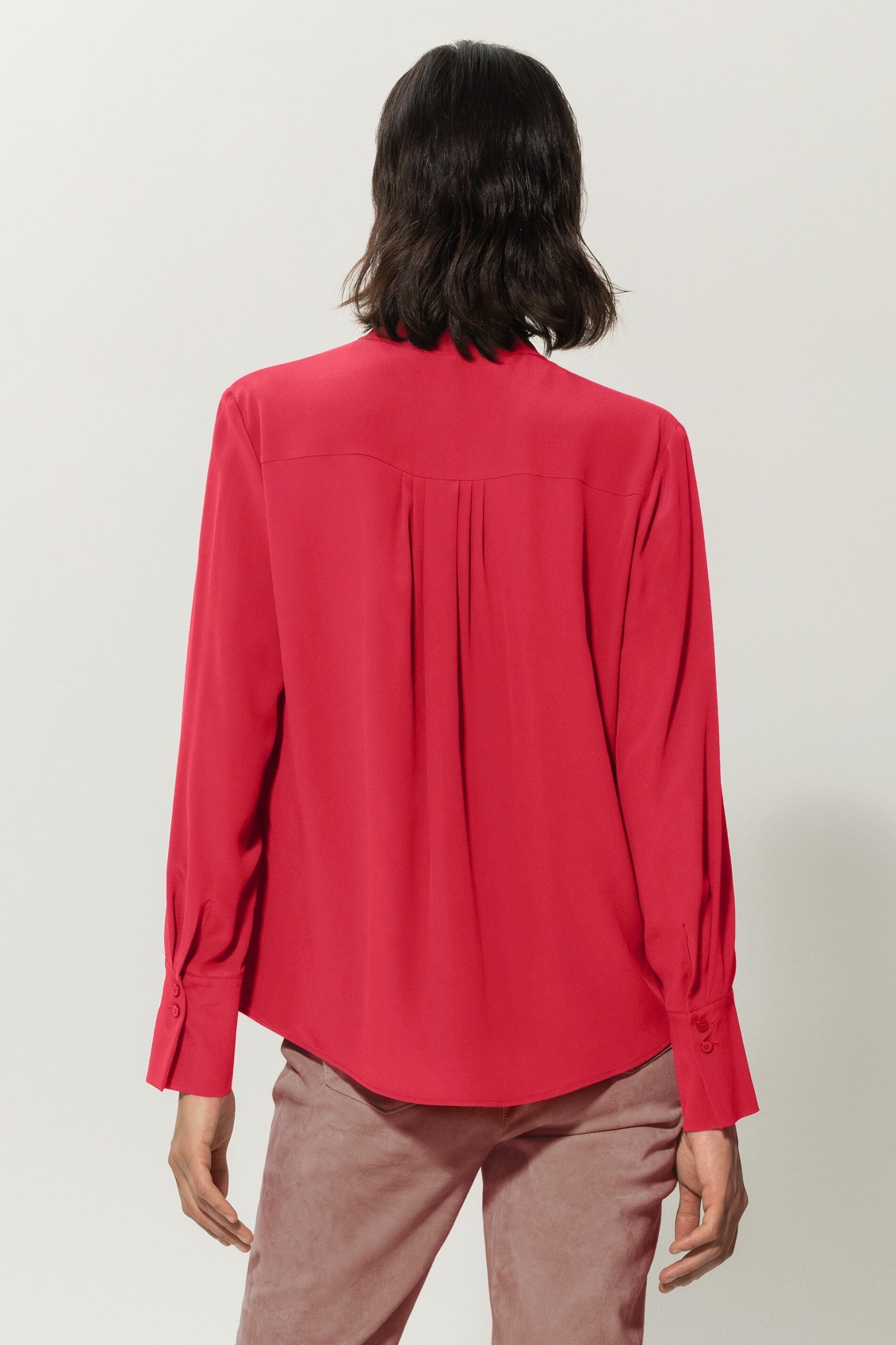 Luisa Cerano Blusenshirt Bluse mit Faltendetails