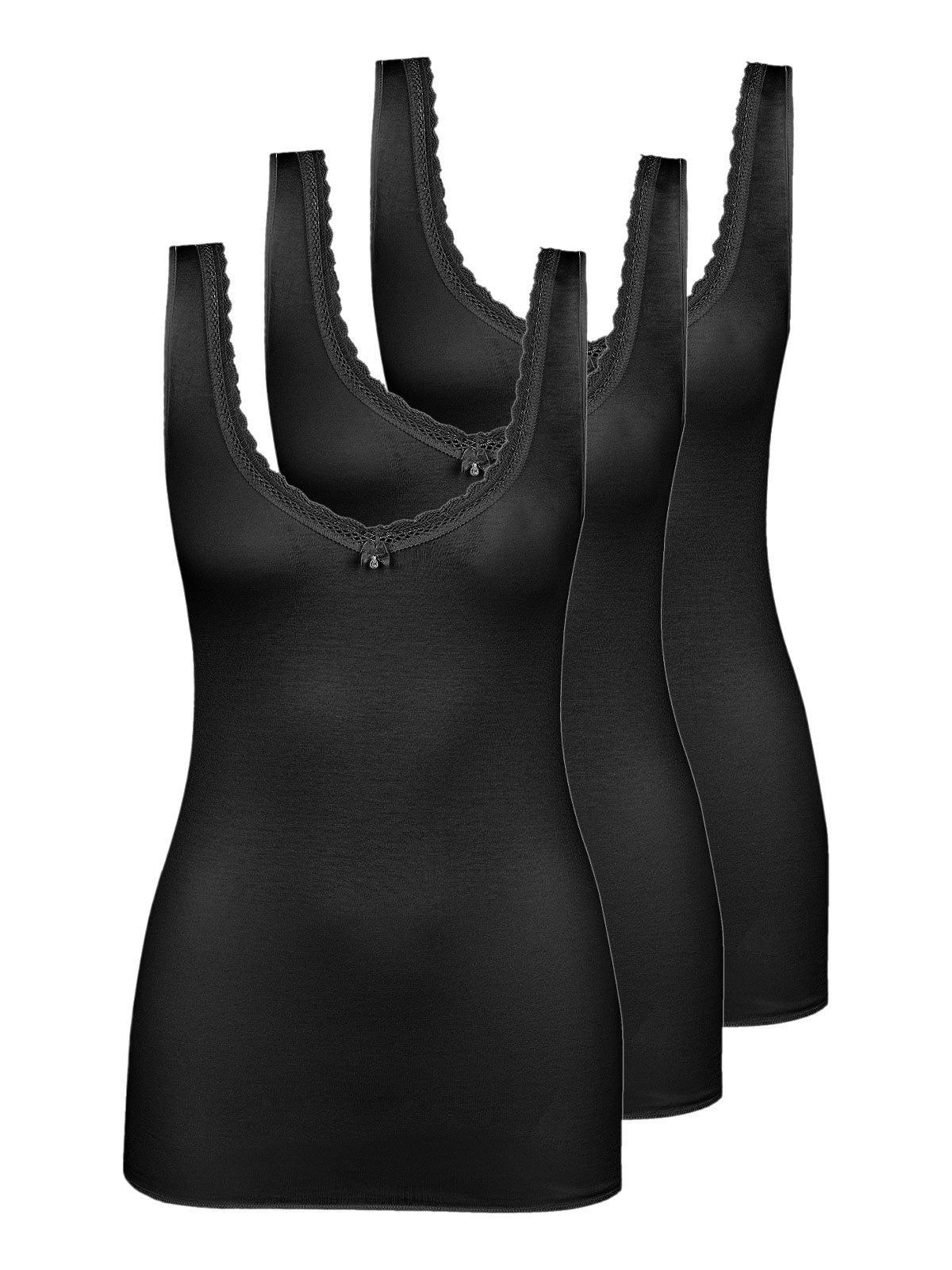Achselhemd 3er Pack Damen Achselhemd Simply