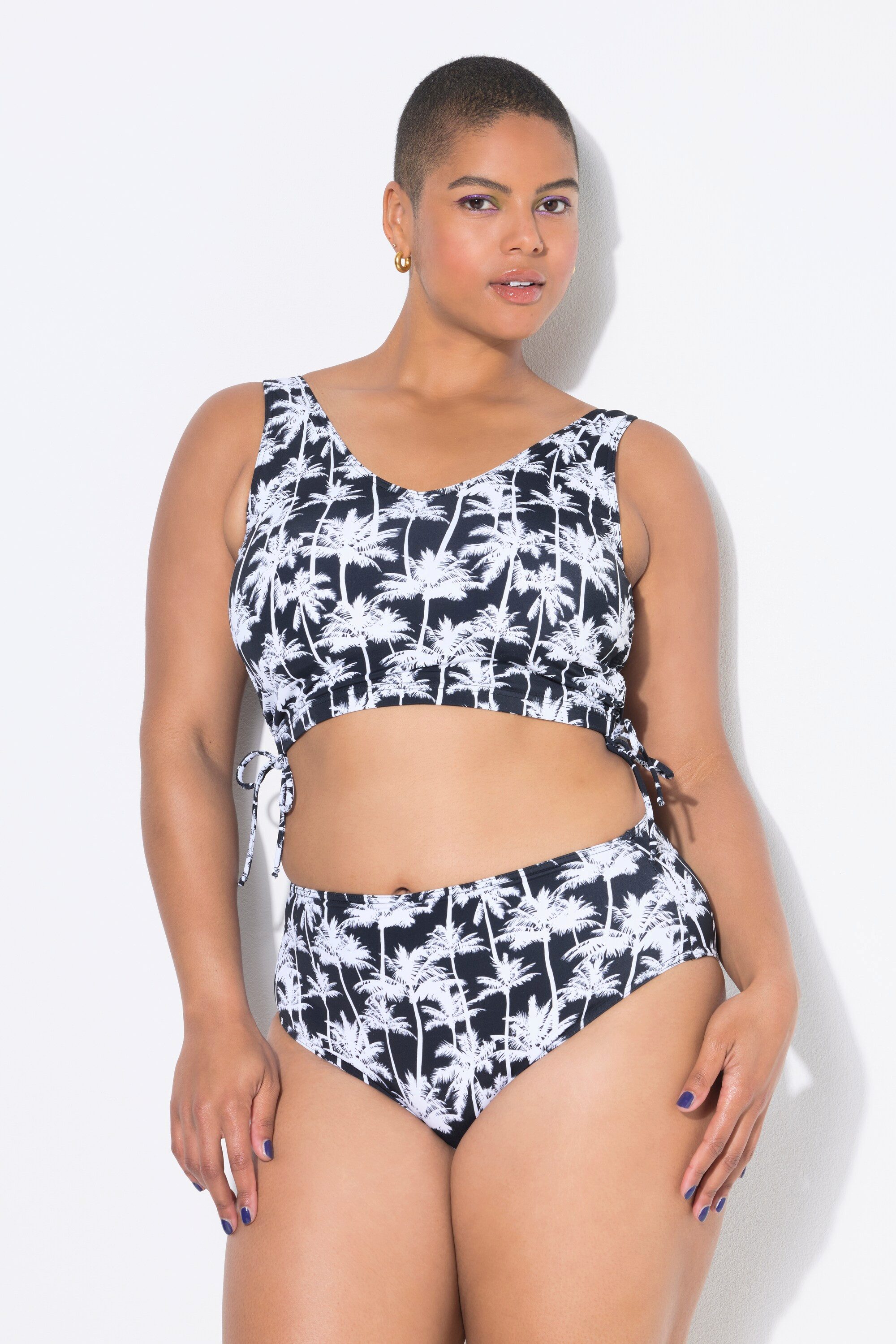 Studio Untold Bikinislip Bikini-Slip HighWaist Palmenprint günstig online kaufen