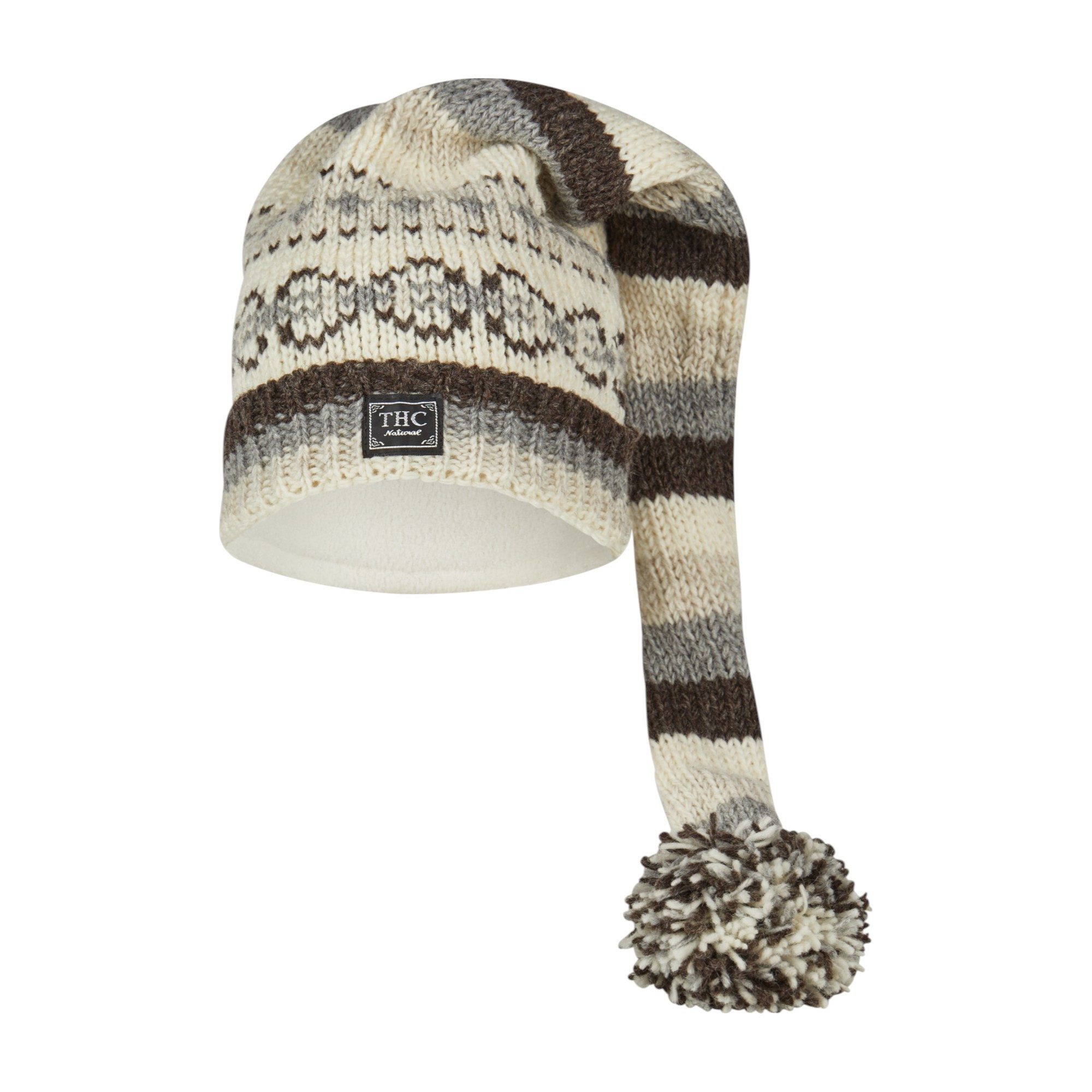 THC Natural Line Strickmütze THC Schafwoll Zipfelmütze 507 (1 Stück, 1-St., 1 Stück) Innenfutter: Fleece