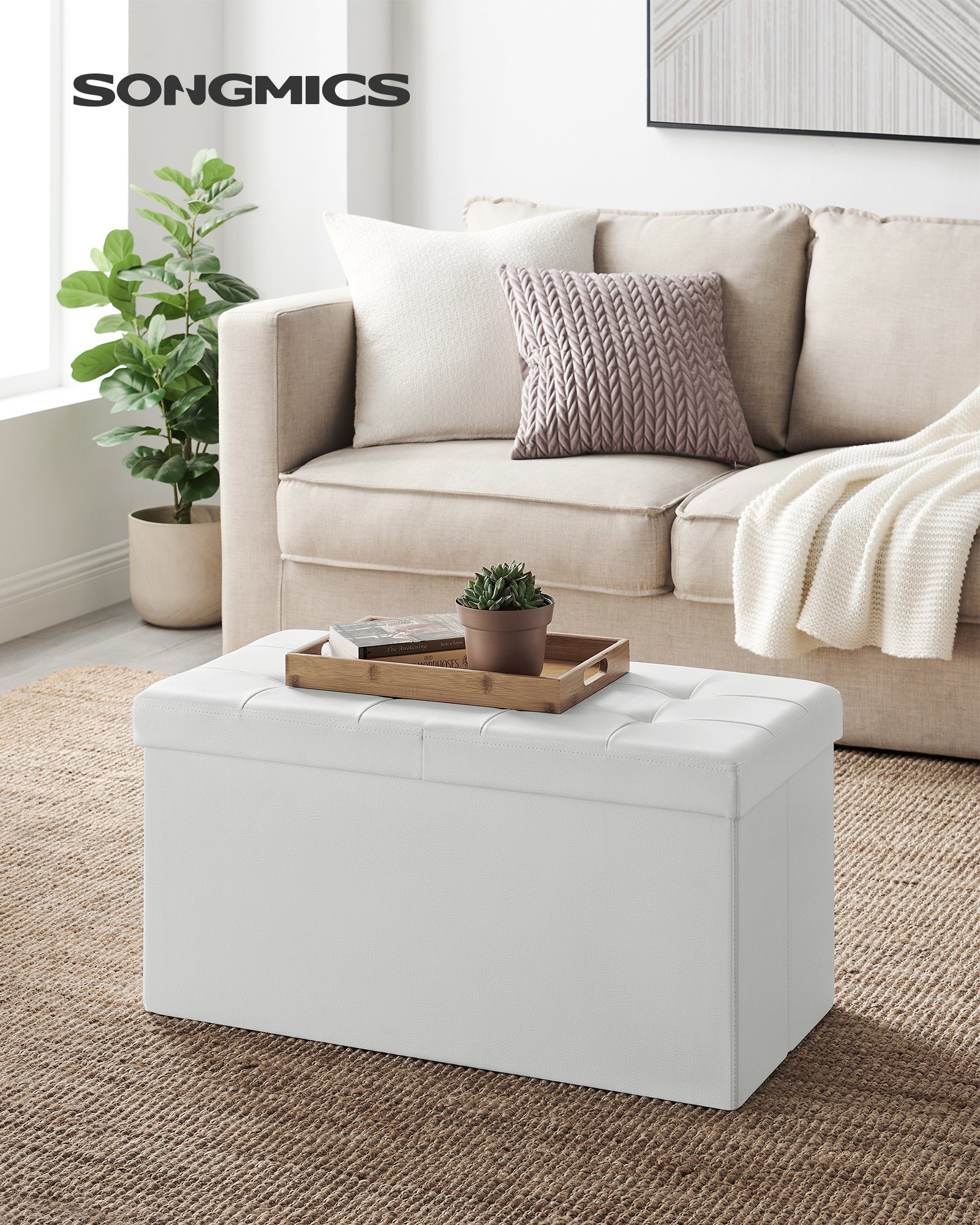 SONGMICS Sitzhocker sitzhocker, Sitzbank mit Stauraum, günstig online kaufen