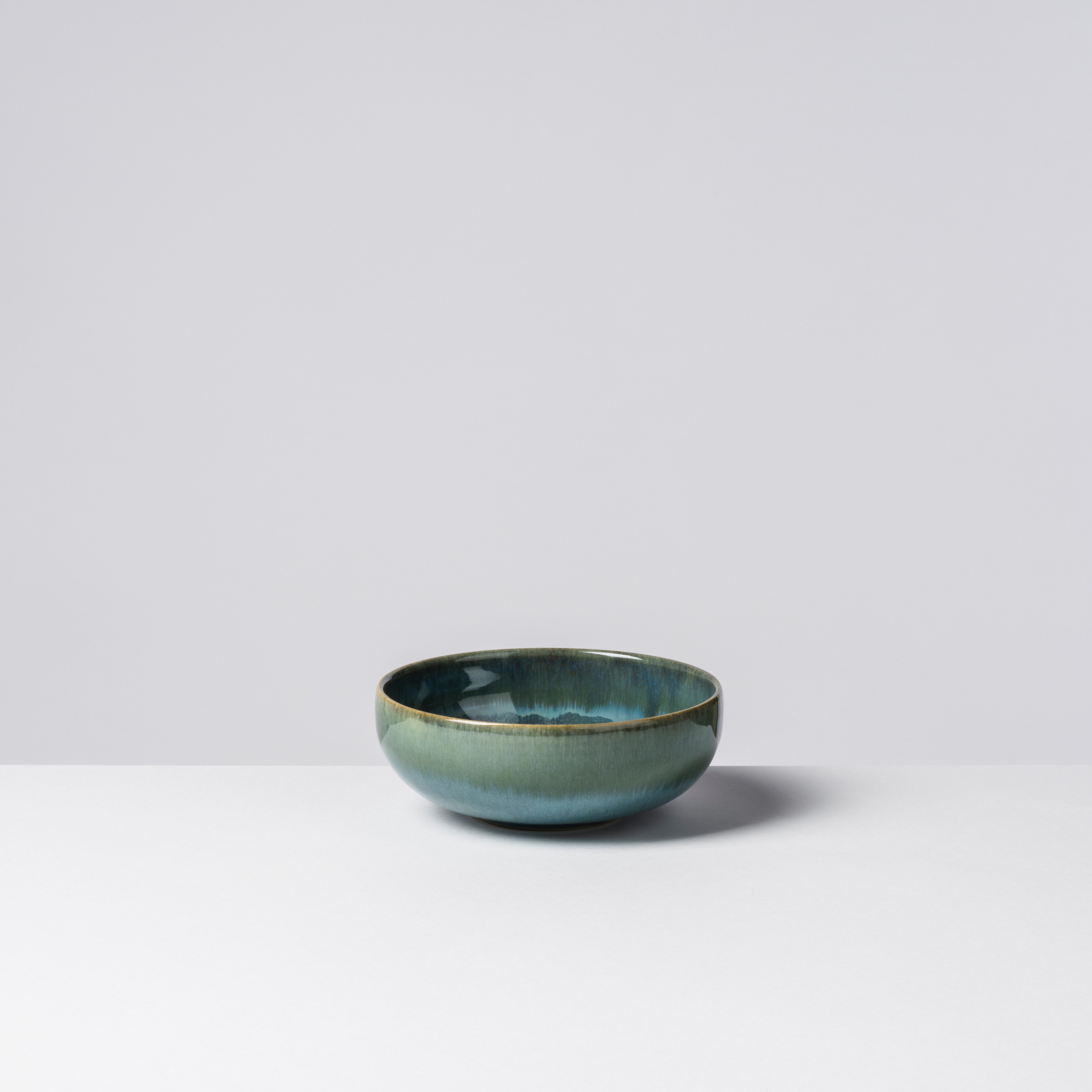 Gipfelstück Schüssel Tiefer See, Steinzeug, (Set, 4-tlg), Scandi-Style, glänzende Reaktivglasur, jedes Stück ein Unikat