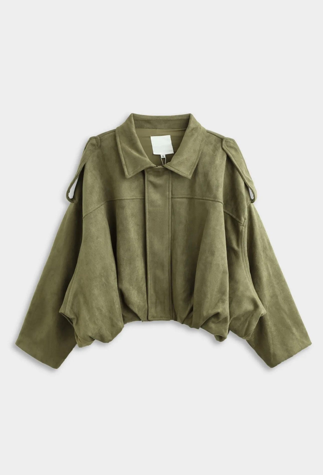 von Herzen Lederimitatjacke Kurze Jacke in Wildlederoptik – Kurzjacke mit S günstig online kaufen