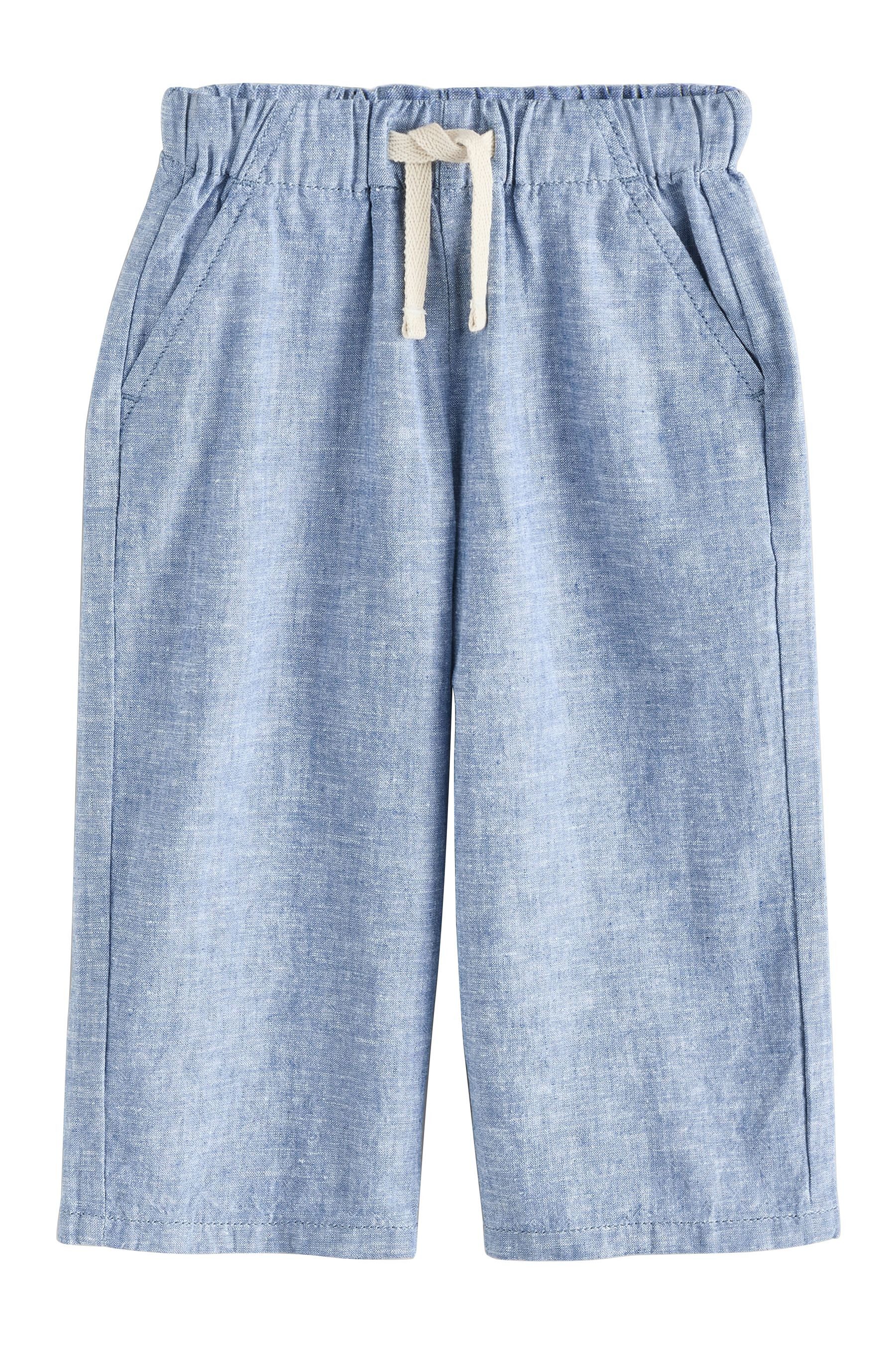 Next Schlupfhose Schlupf-Hose aus Leinenmischung, weite Passform (1-tlg)