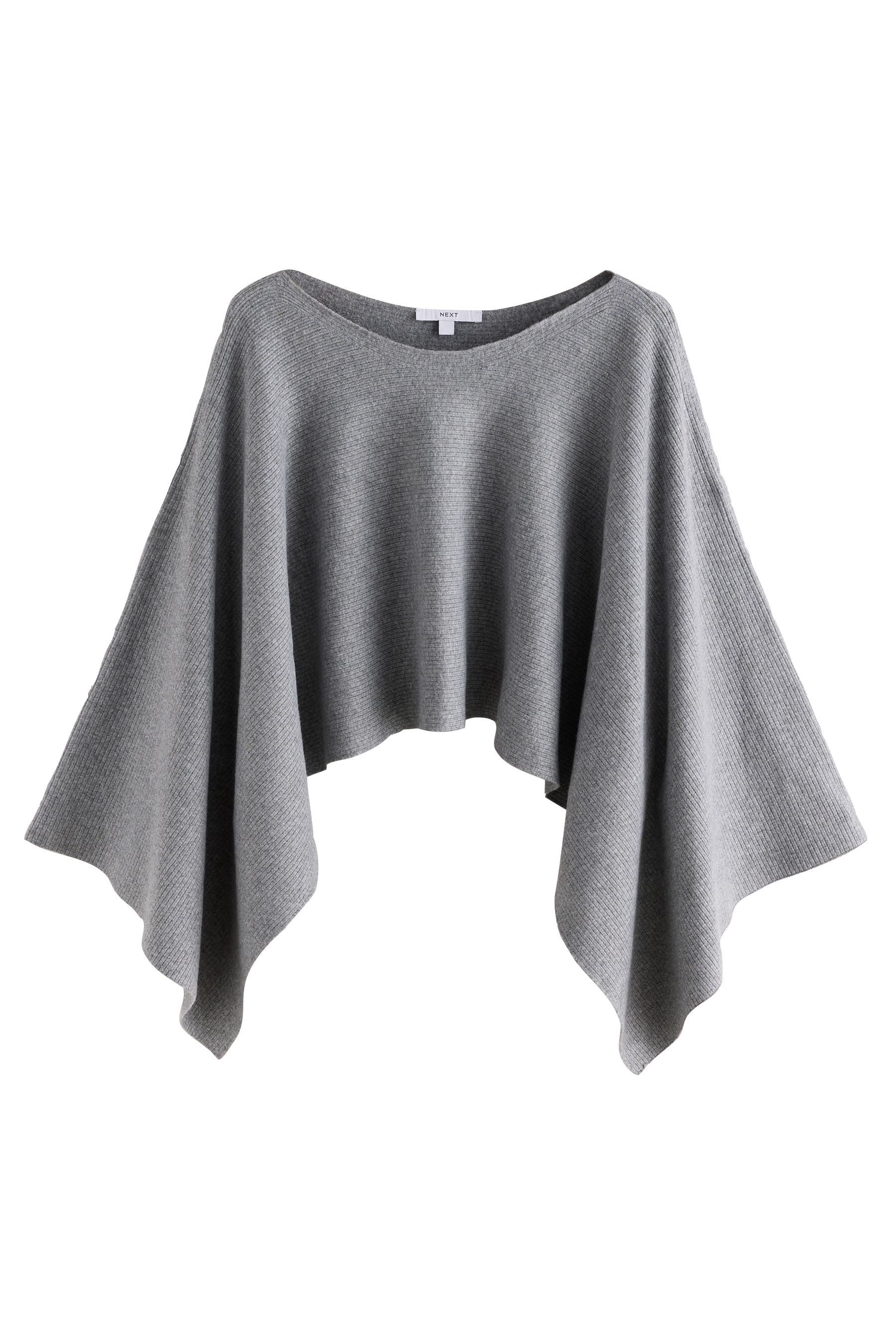 Next Cape Superweicher Cape-Pullover mit Kerbausschnitt und (1-St)