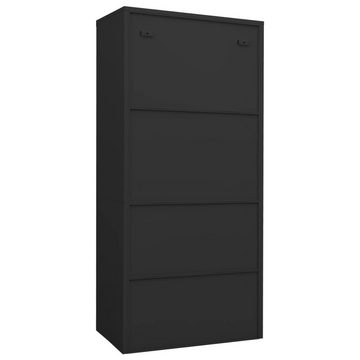 furnicato Kleiderschrank Anthrazit 80x50x180 cm Stahl (1-St)