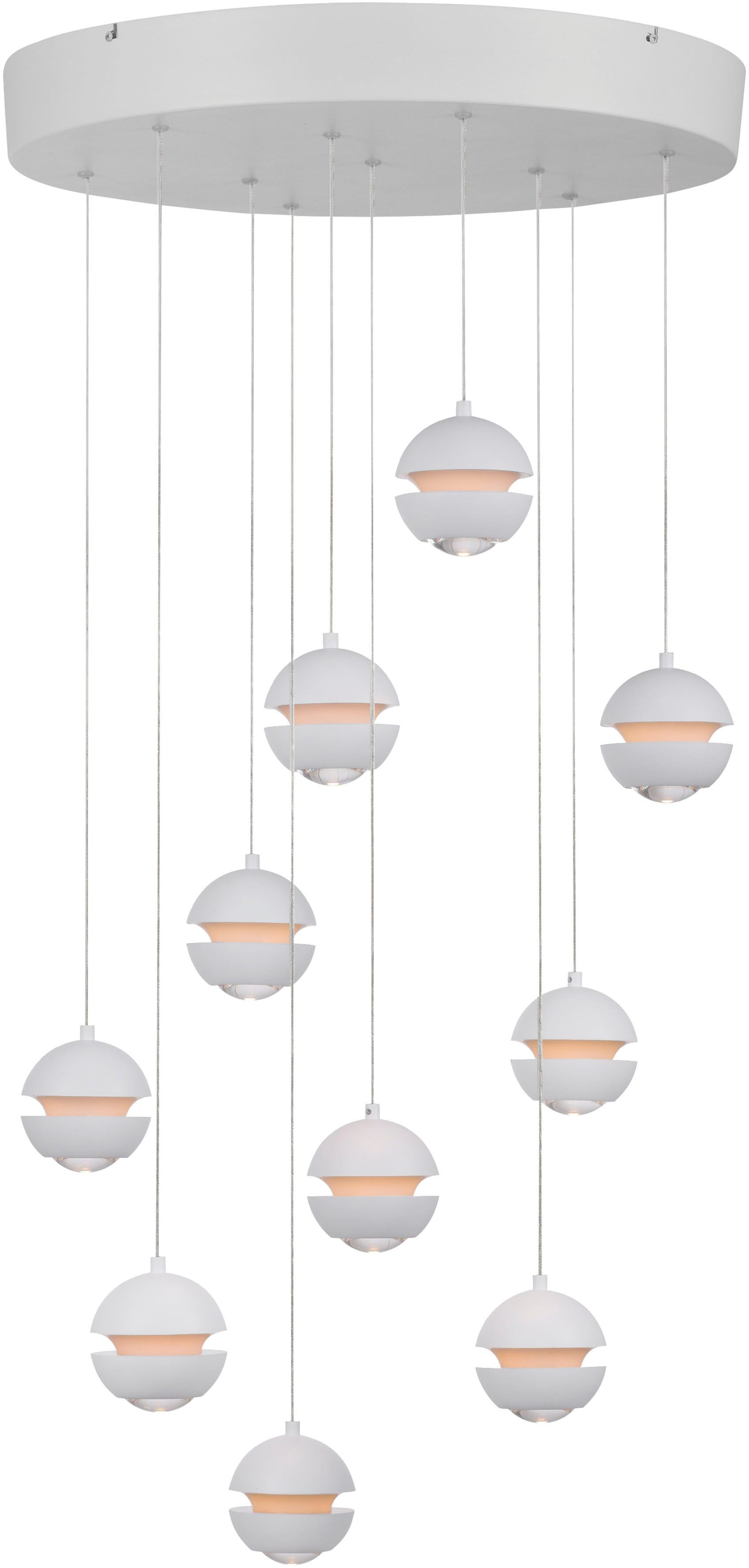 SCHÖNER WOHNEN-Kollektion LED Pendelleuchte LINI, Dimmfunktion, LED fest integriert, Warmweiß, SCHÖNER WOHNEN Kollektion, 3-Stufen Dimmer, Comfort-Lift