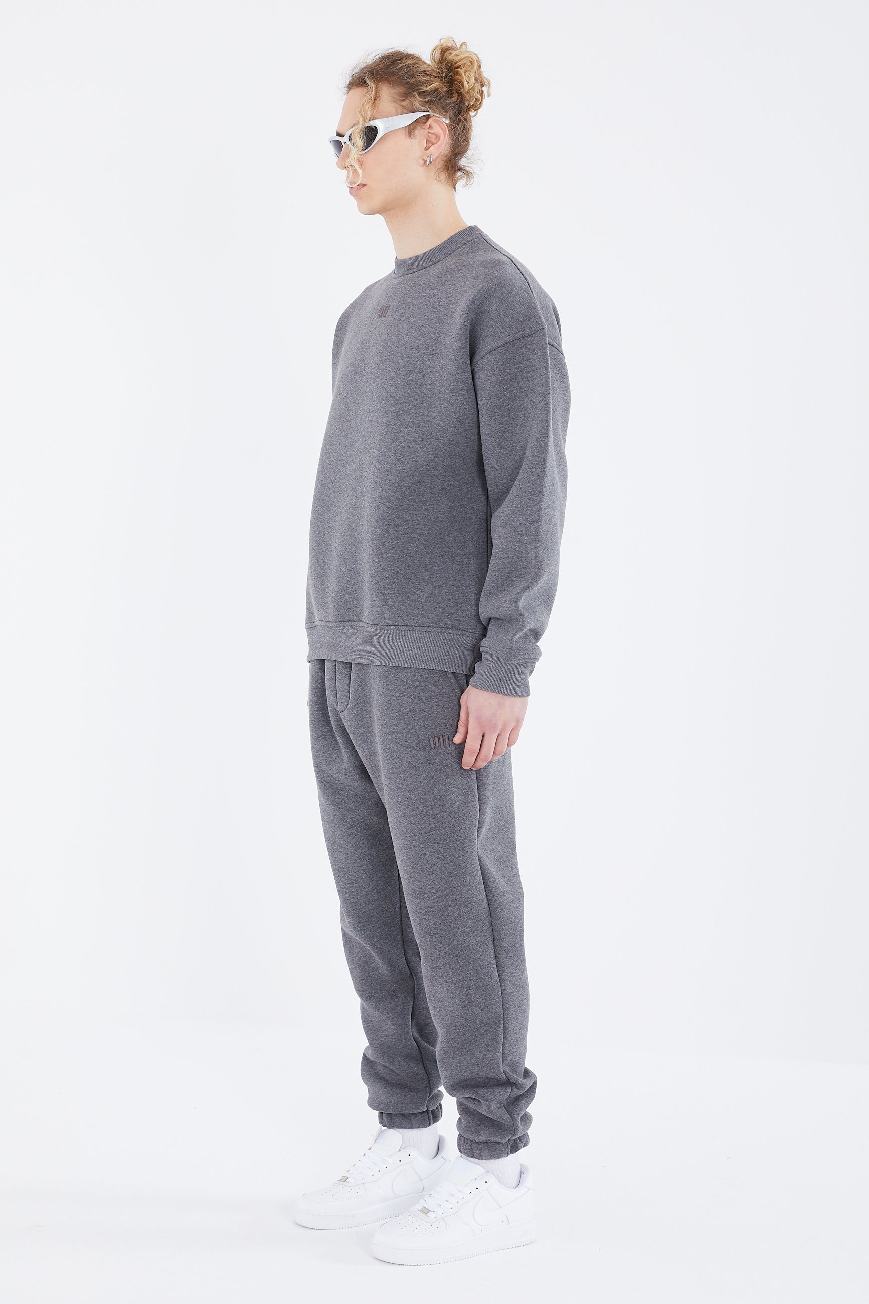 COFI Casuals Jogginganzug Basic Jogger Set Pullover Jogginghose Oversize Fit