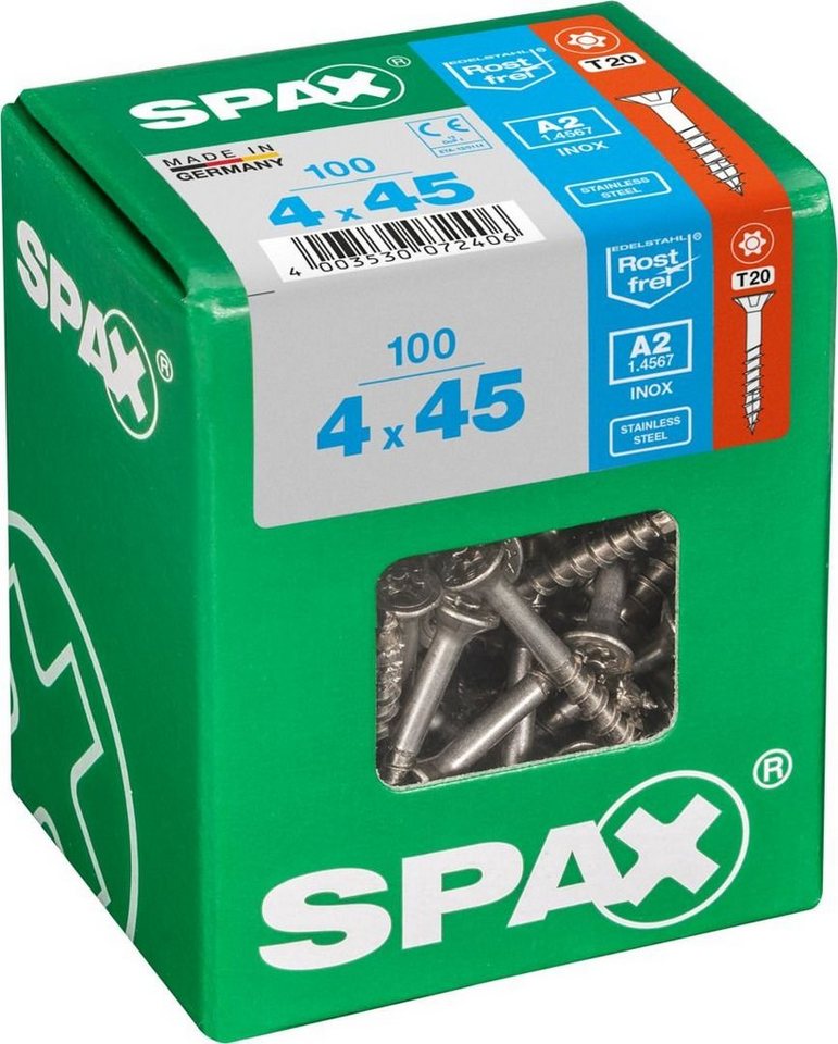 Thumbnail - SPAX Holzbauschraube Spax Universalschrauben 4.0 x 45 mm TX 20 Senkkopf