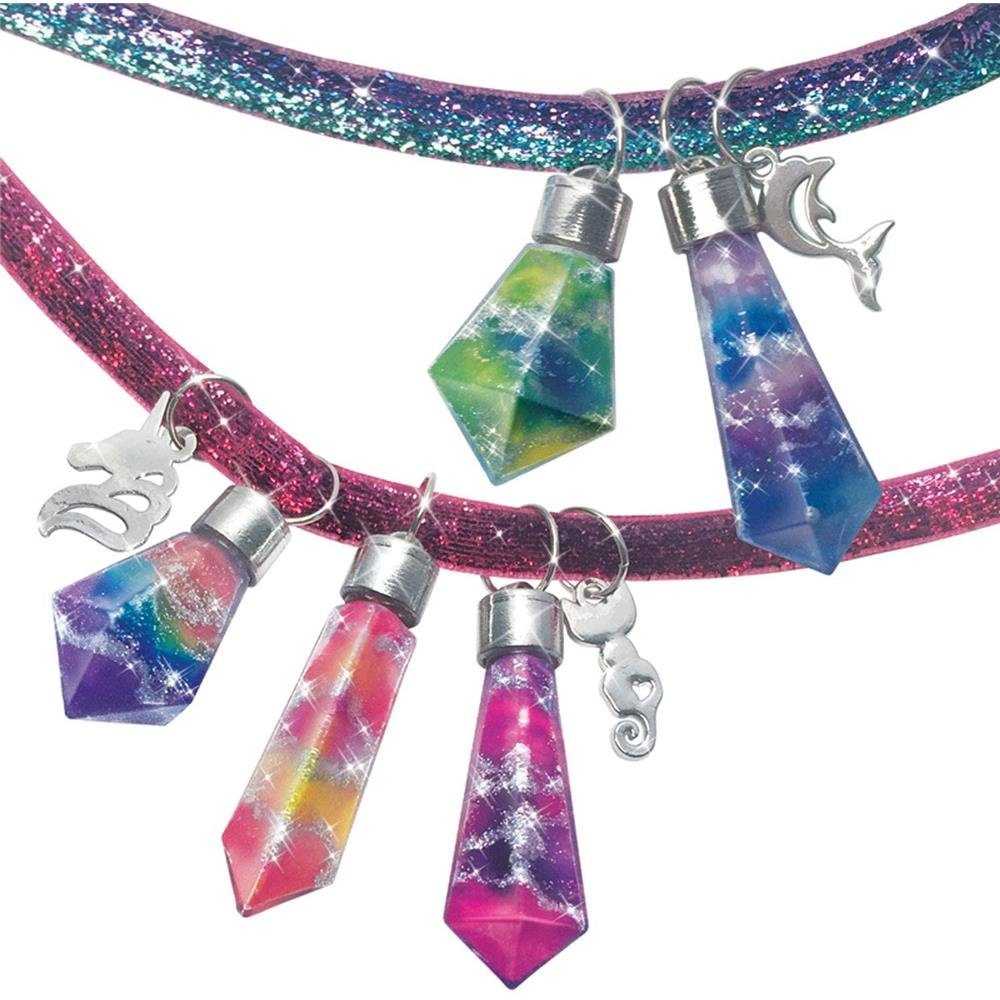 Nebulous Stars Kreativset Wunschhüter, Kristallanhänger, Bastelset, Schmuck zum Basteln, für Halskette oder Schlüsselanhänger, ab 7 Jahre