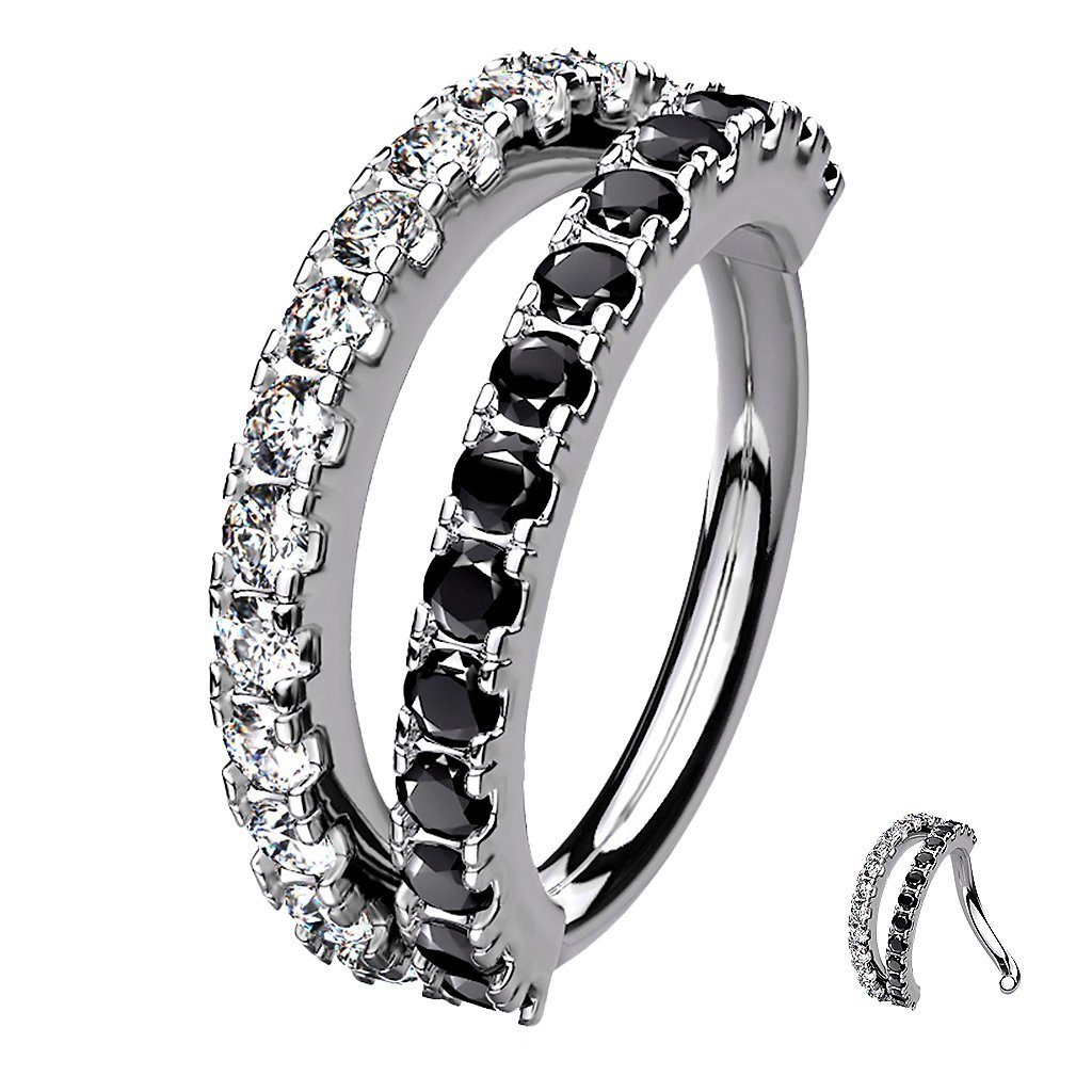 Taffstyle Nasenpiercing Piercing Continuous Knorpel Doppel günstig online kaufen