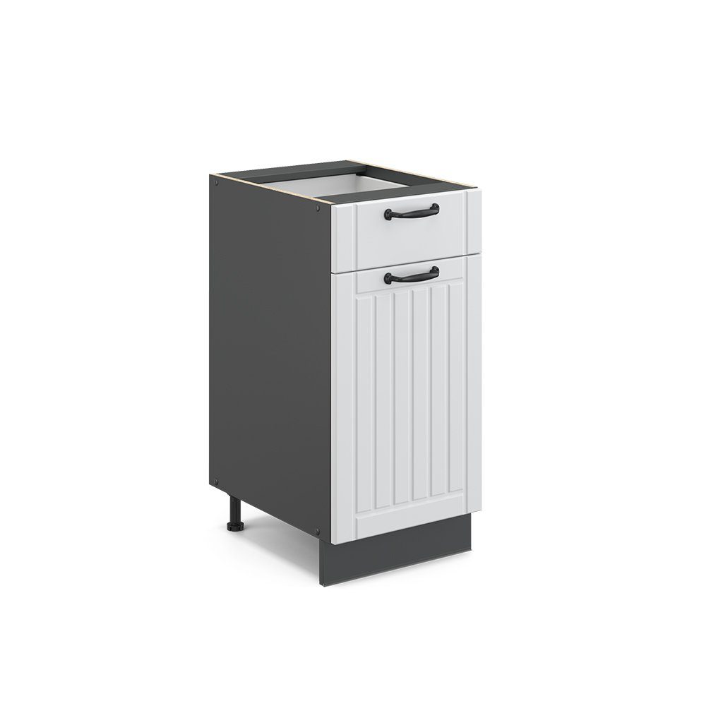 Vicco Unterschrank Fame-Line, Weiß Landhaus/Anthrazit, 40 günstig online kaufen