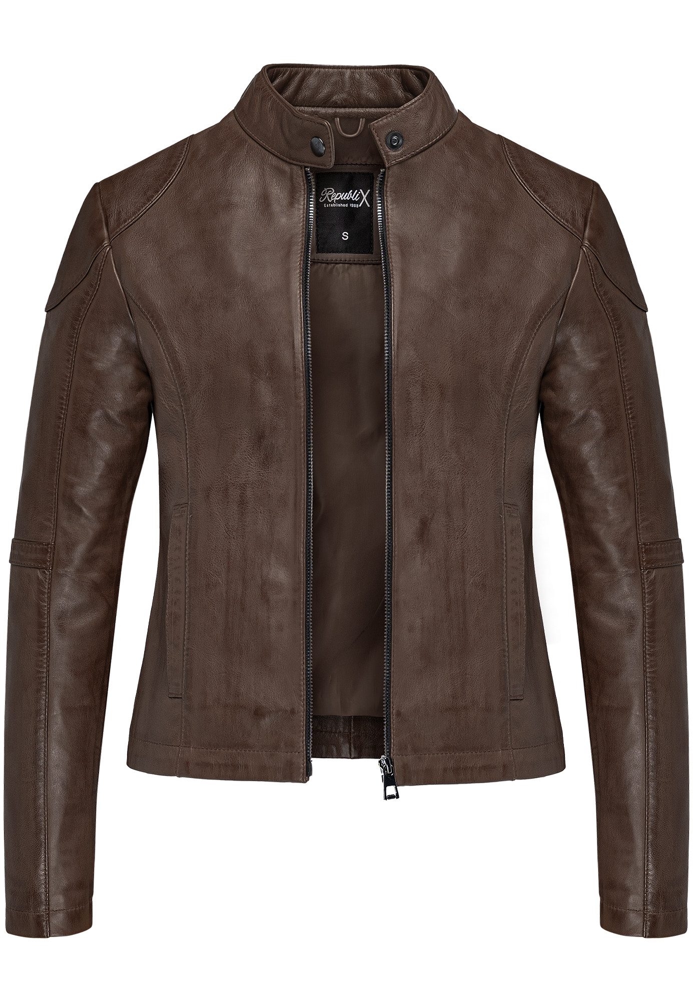 REPUBLIX Lederjacke OPAL Echtleder Damen Biker günstig online kaufen