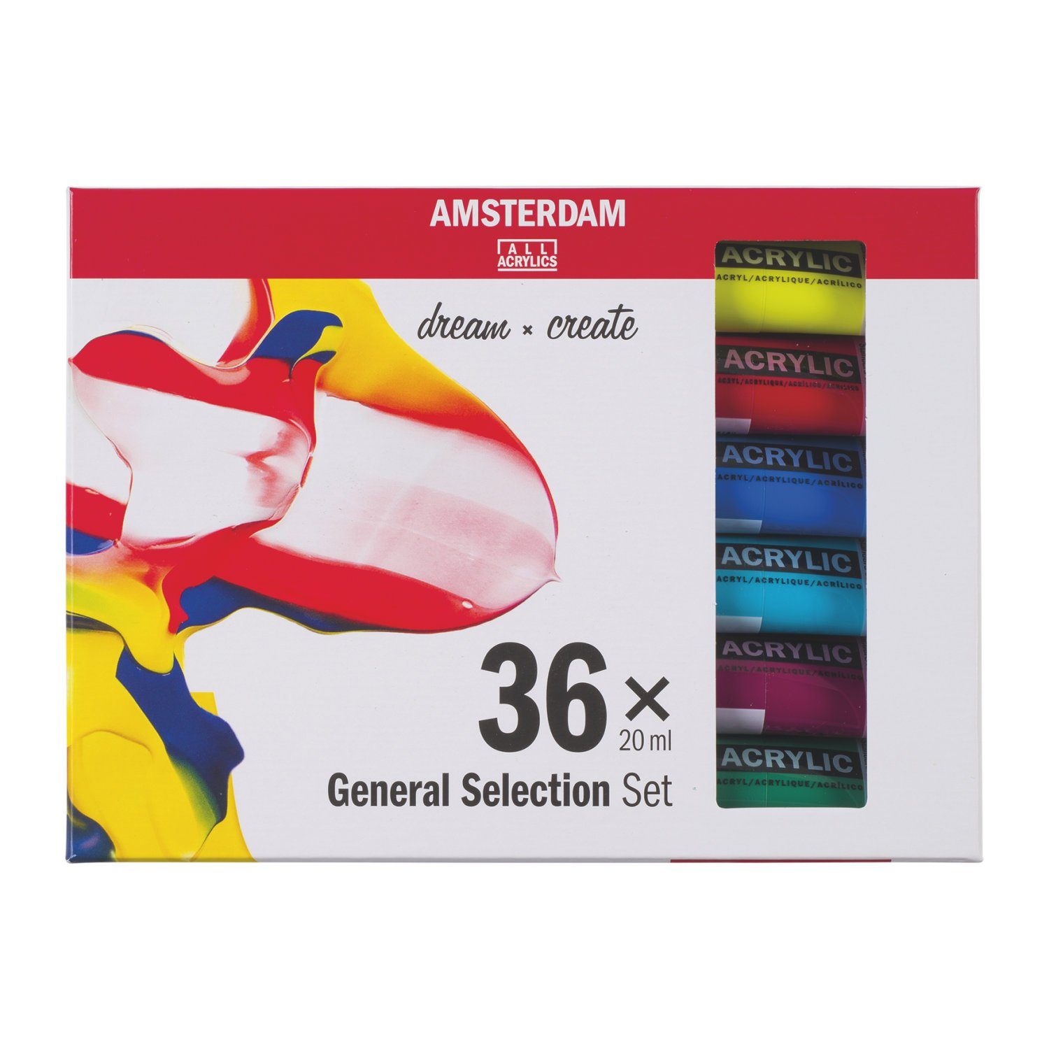 Talens Acrylfarbe AMSTERDAM Acrylfarben-Set "Standard Series" - 36 x 20 ml
