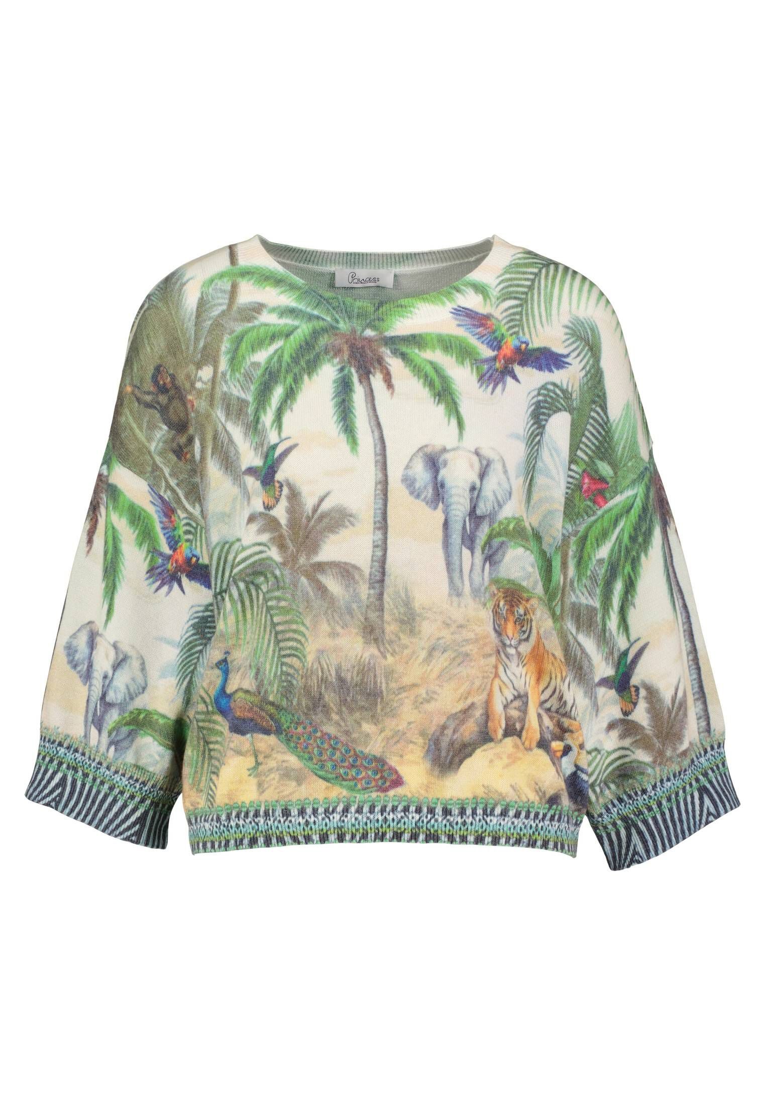 Strickpullover Damen Pullover WILD JUNGLE