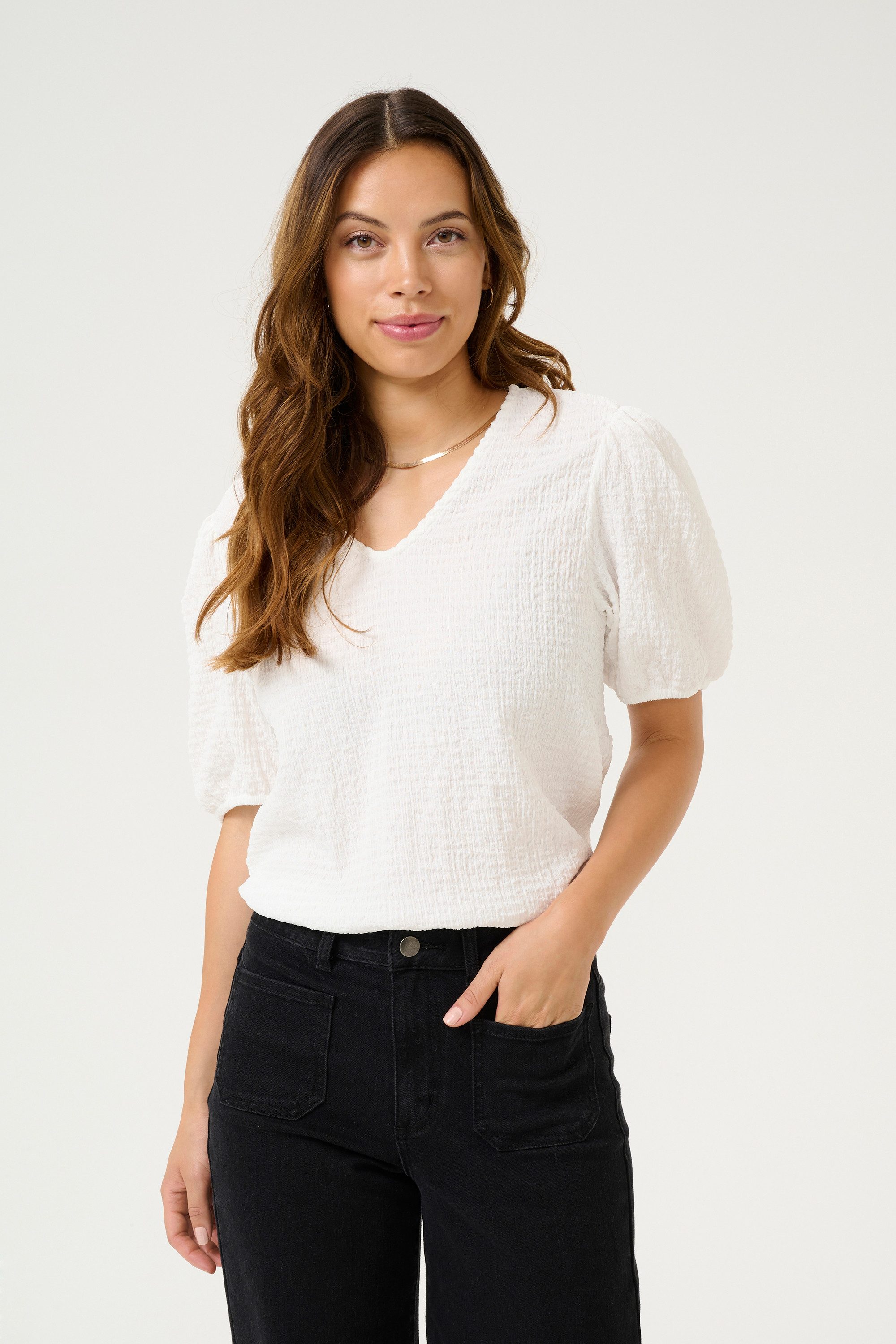 Kurzarmbluse Kurzarm-Bluse KAlisette
