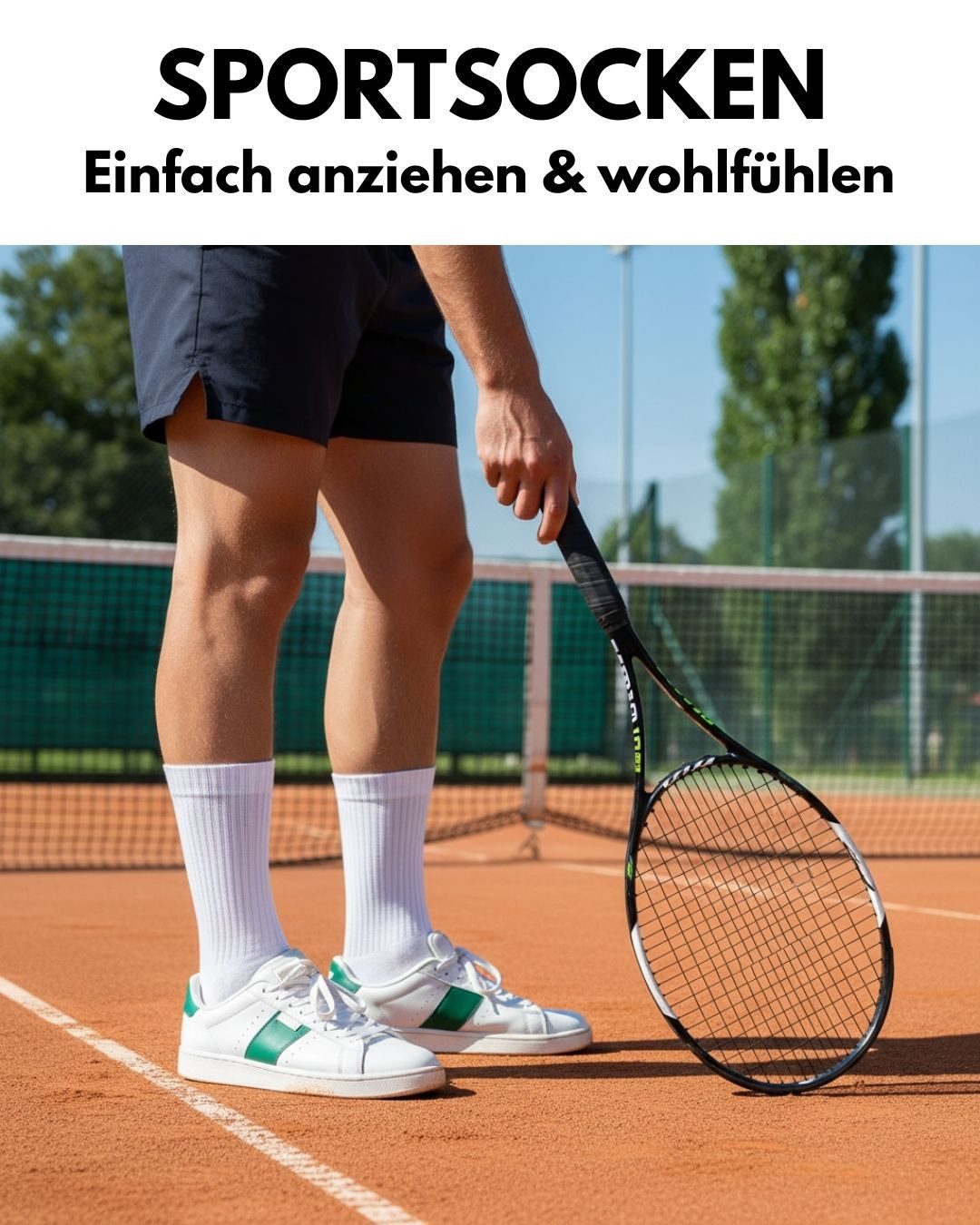 sockenkauf24 Sportsocken 10 Paar Tennissocken Damen & Herren Atmungsaktive Crew Socken (10-Paar) verstärkte Ferse & Fußspitze, gepolsterte Sohle, klimaregulierend