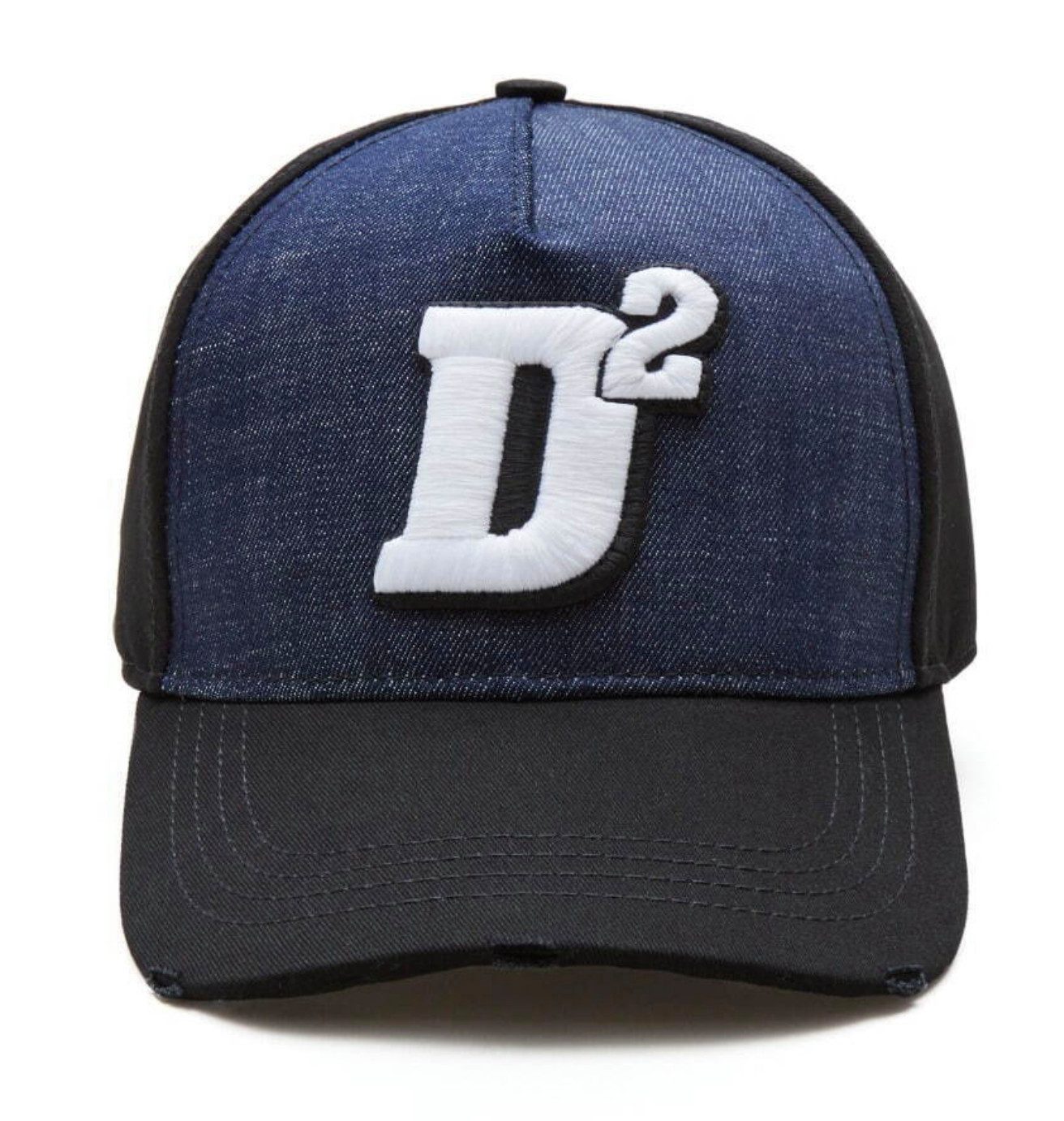 Dsquared2 Baseball Cap D2 Icon Basebalkappe Deadstock Rarität & Sammlerstück Großes D²-Logo als 3D-Stick auf der Vorderseite