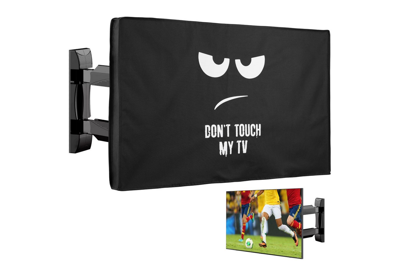 kwmobile Abdeckhaube 32" TV Abdeckung Outdoor, Fernsehabdeckung Fernseher Hülle Bildschirmschutz Schutzhülle