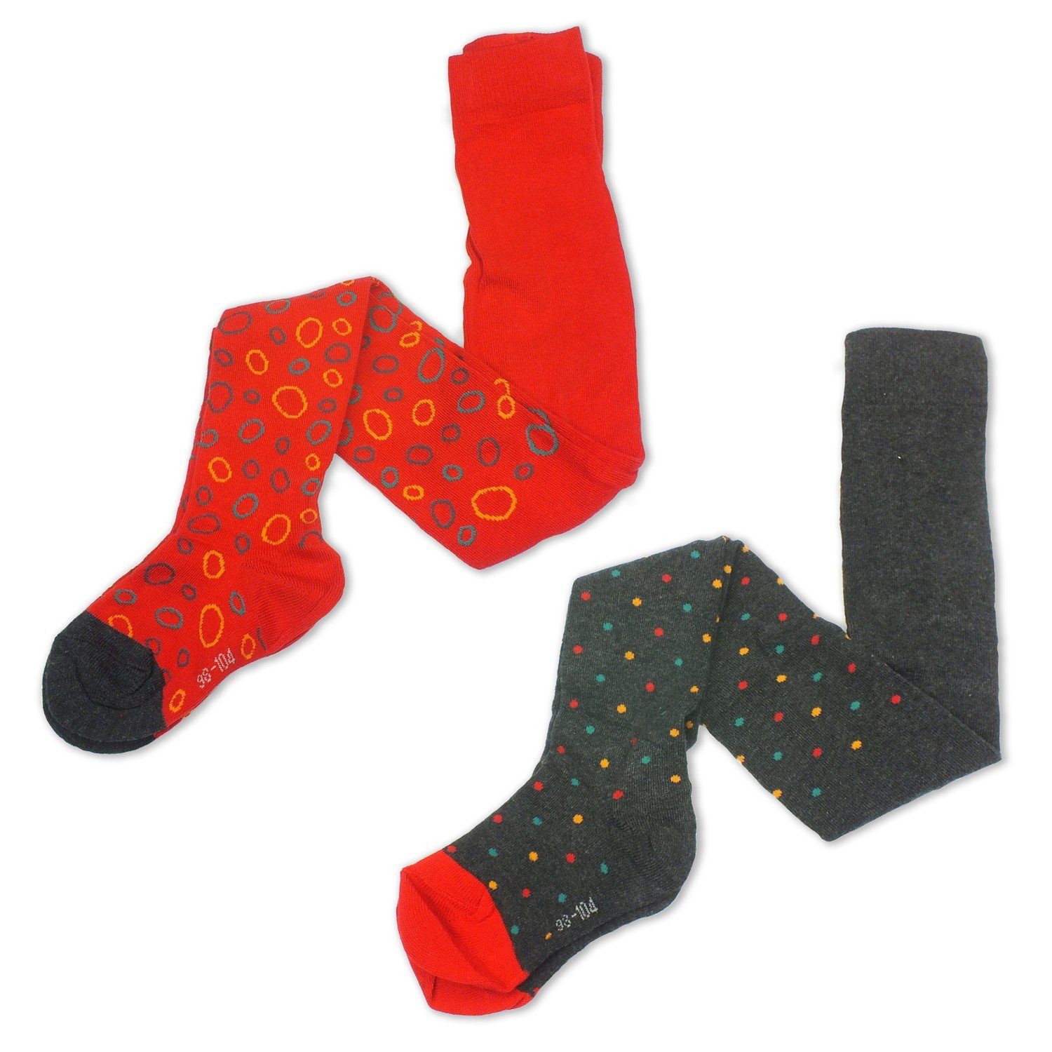 Camano Strickstrumpfhose (Set 2 St. 2 Paar) 2er Pack Kinder Mädchen Jungen Strumpfhosen Baumwolle