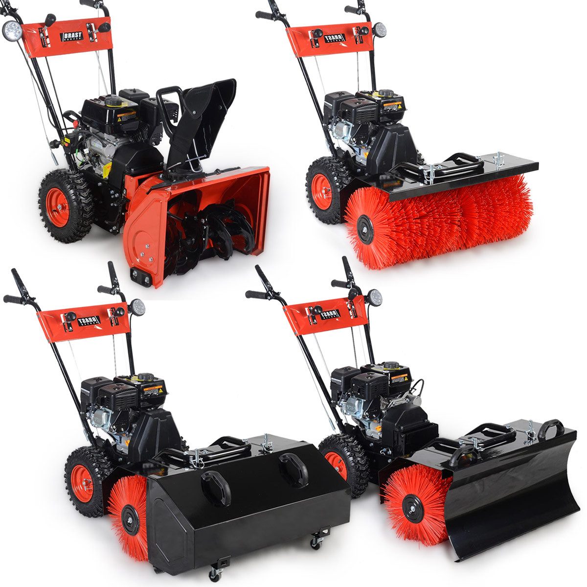 Kehrmaschine Schneefräse Schneeschieber, 4,8kW(6,5PS), Elektrostart