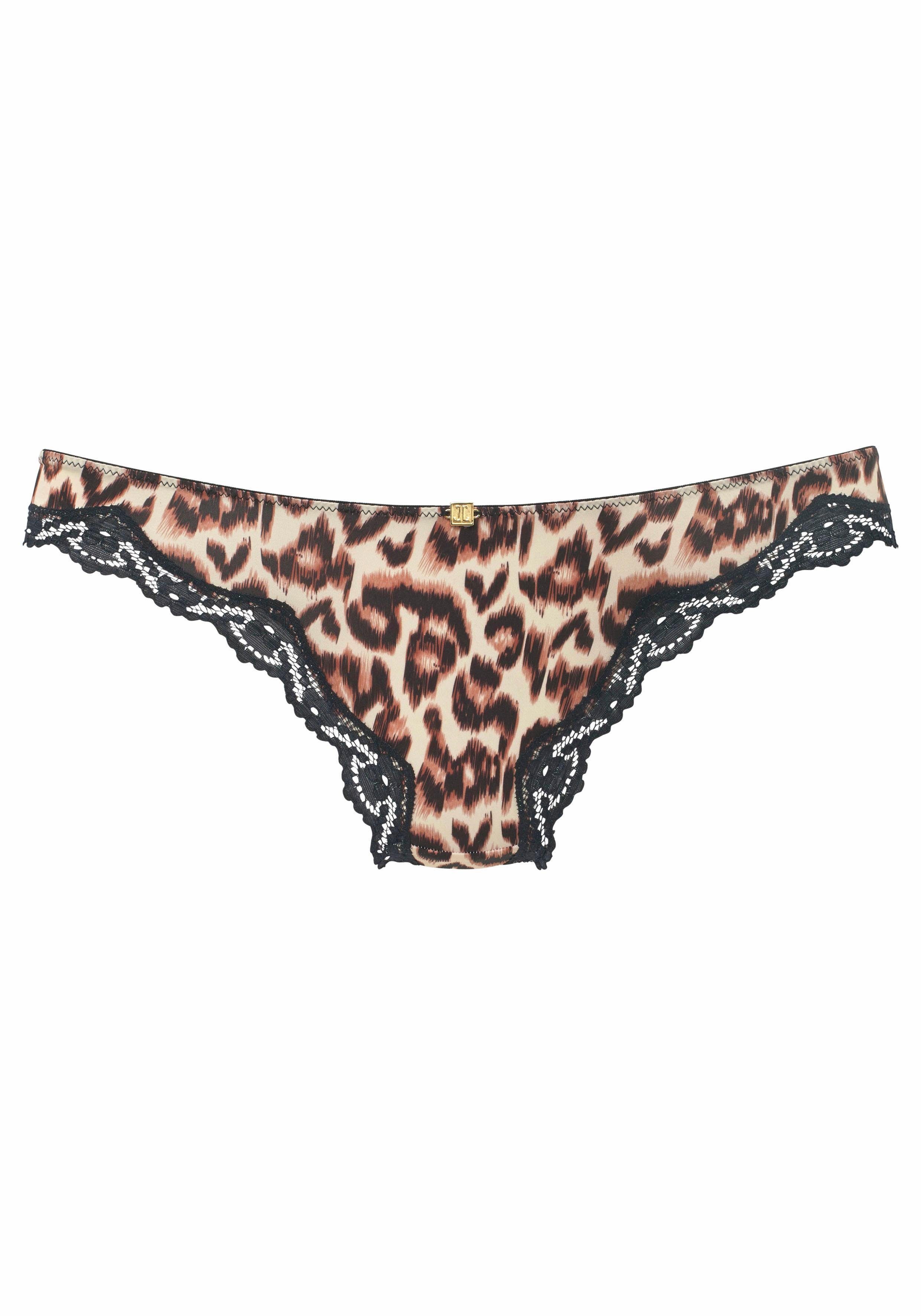 Wäsche/Bademode Unterhosen JETTE String mit Leopardenmuster