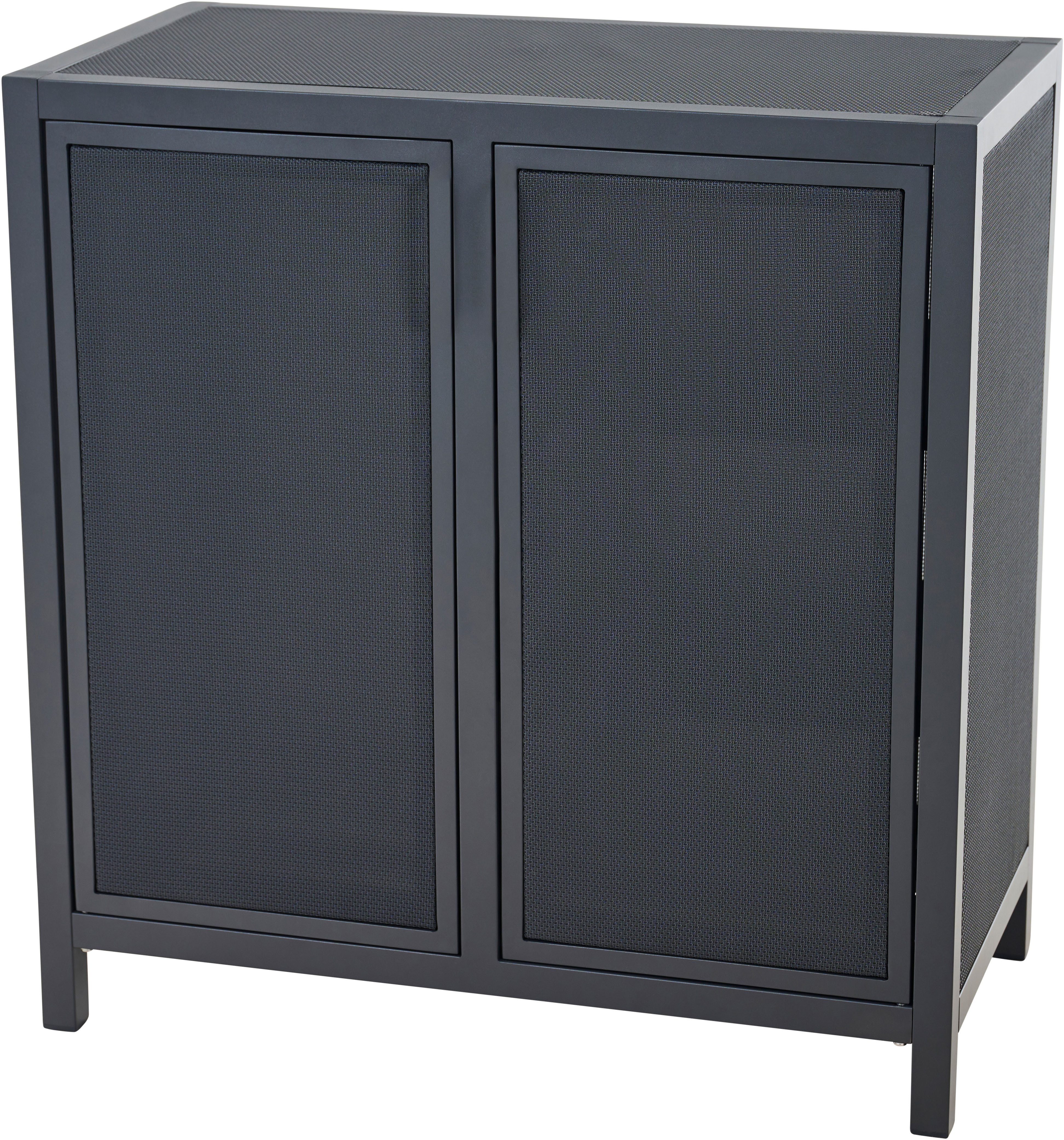 Siena Garden Gartentisch PALMA Basiselement, Aluminiumrahmen, Ranotex® Bezug dunkelgrau