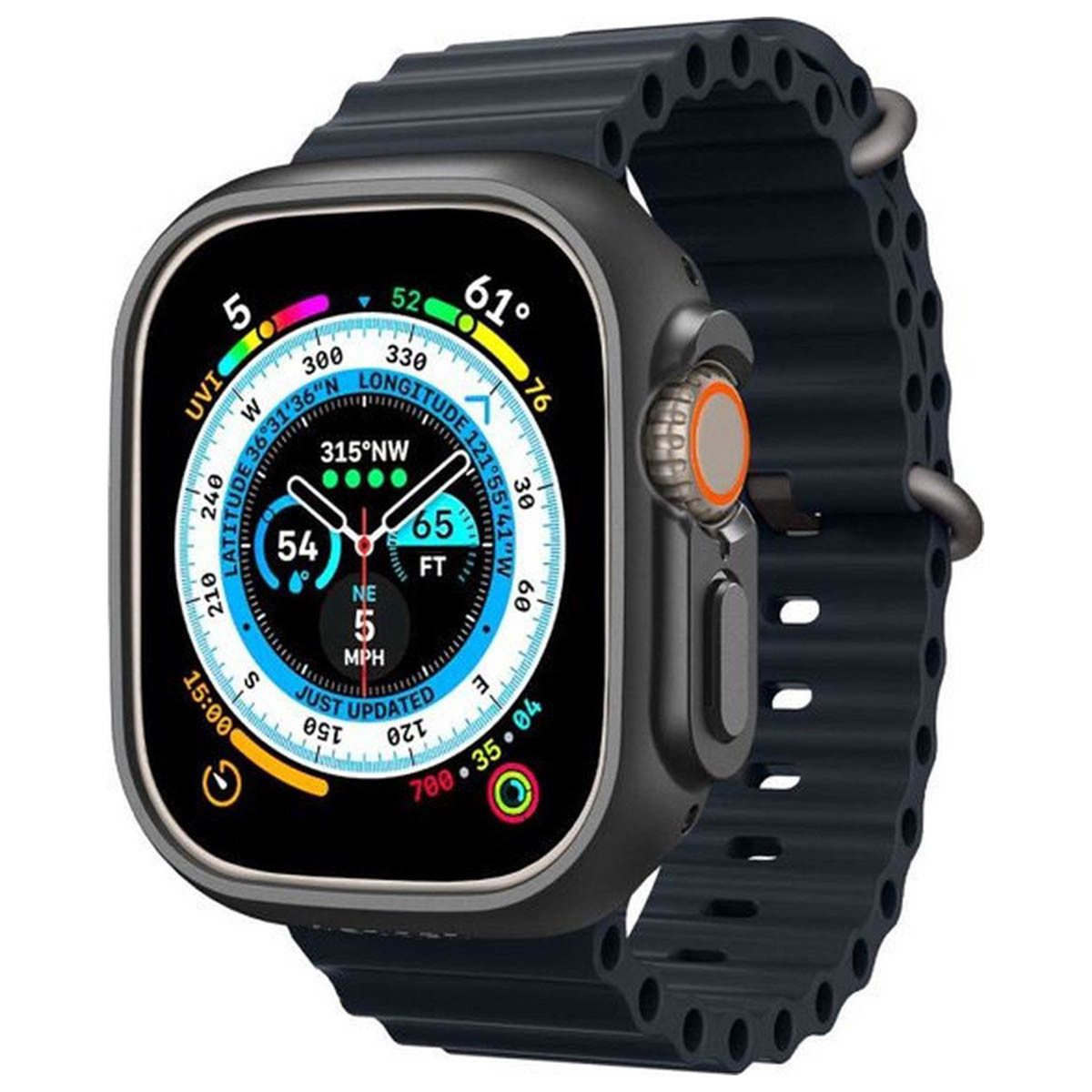 Spigen Displayschutzfolie Spigen Thin Fit™ Bumper Apple Watch Ultra / Ultra 2 / Ultra 3 - 49 mm, 1 Stück