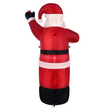 UISEBRT Weihnachtsmann ufblasbarer Weihnachtsmann XL 180cm mit LED