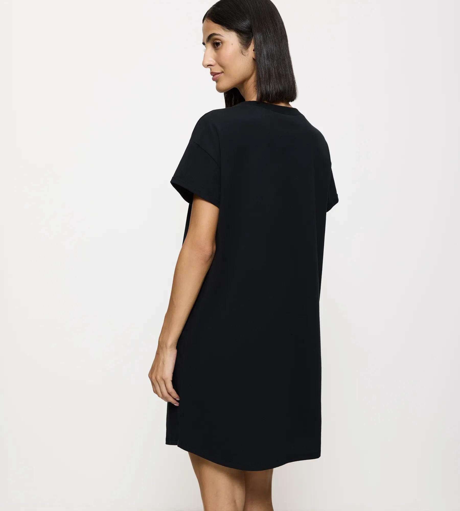 Triumph Nachthemd Nightdresses NDK X weich, atmungsaktiv, gerippter Rundhalsausschnitt, Kurzarm