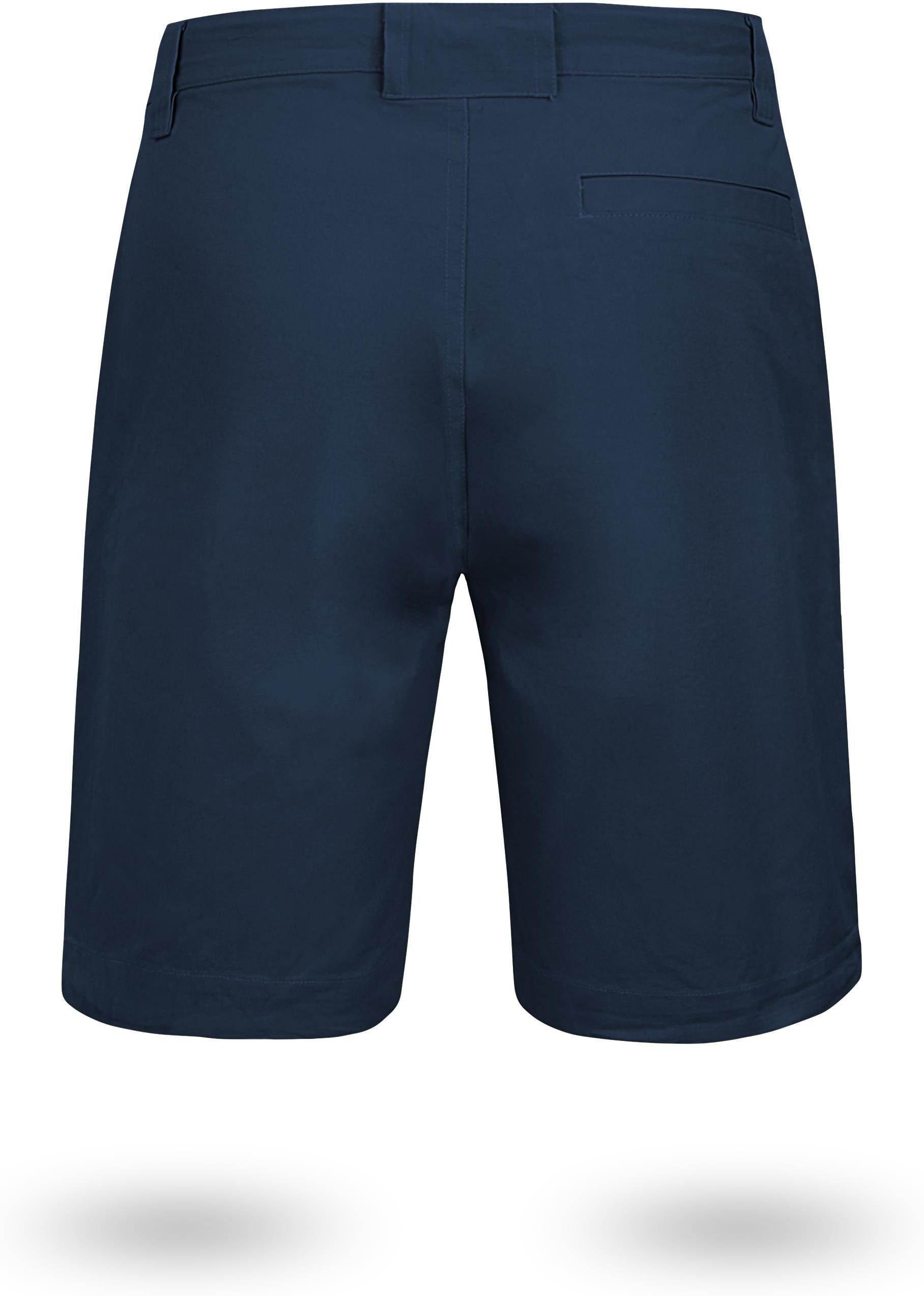 Bio-Baumwolle aus mit 100% Chino normani Zippertasche Vintage kurze Gobi Bermudas Navy Herren Shorts Shorts Sommershort invisible