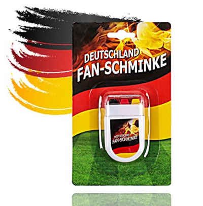 TK Gruppe Schminkstift Fan-Schminke Deutschland - Schminkstift Fanartikel Fußball EM und WM (Packung, 1-tlg), Leicht abwaschbar