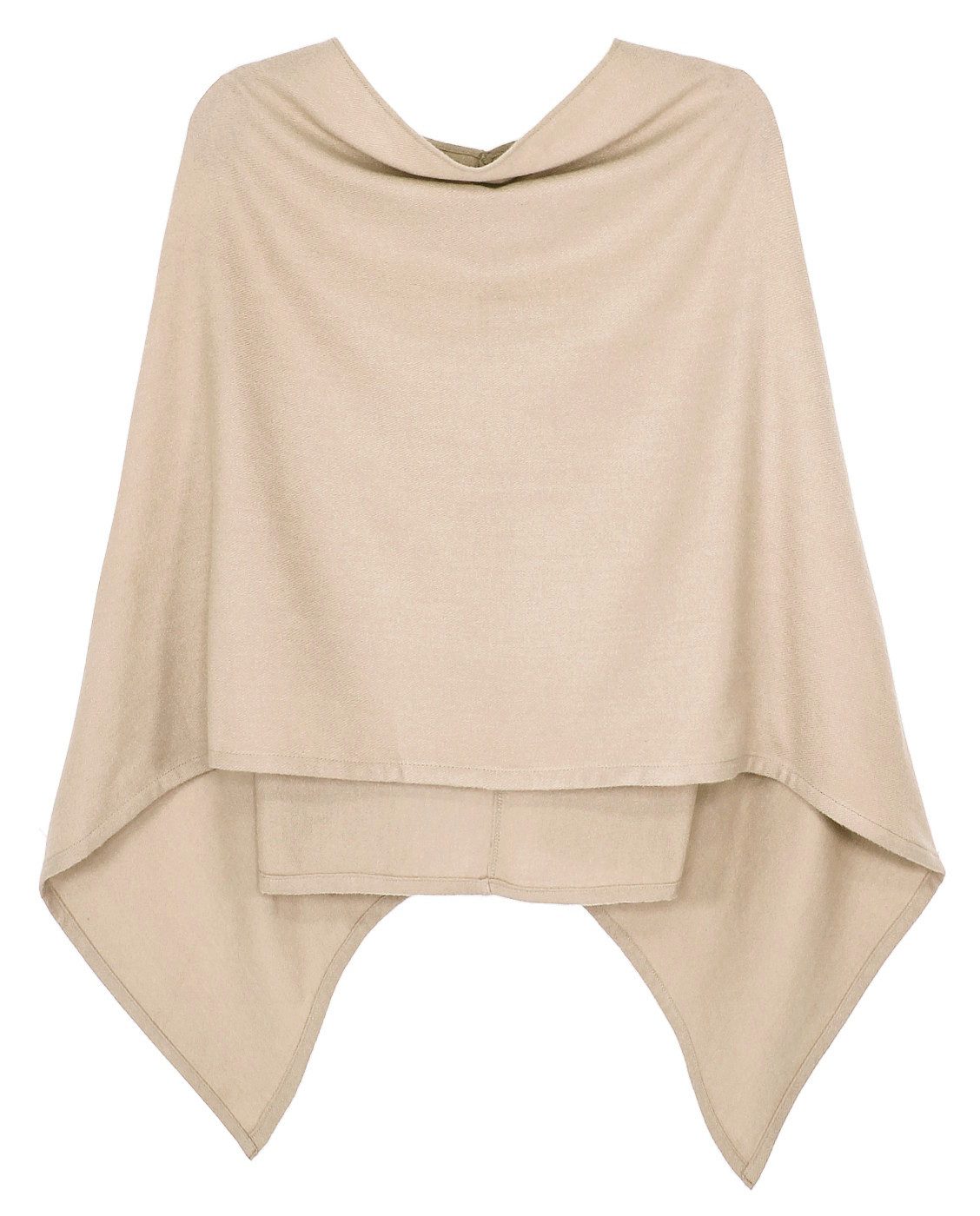 dy_mode Strickponcho Damen Poncho in Unifarben günstig online kaufen