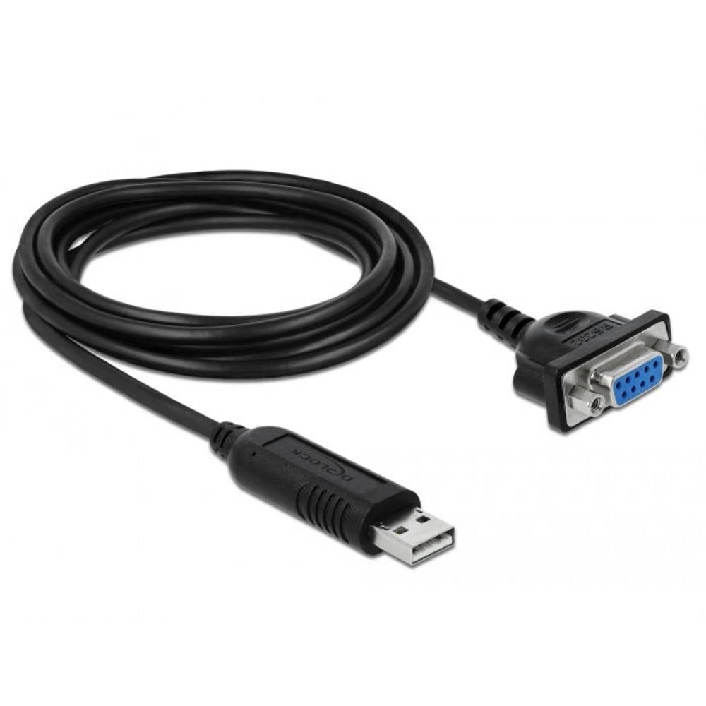 Delock USB 2.0 Adapter [1x USB 2.0 Stecker A - 1x Seriell (9pol)] 1.8 m USB-Adapter