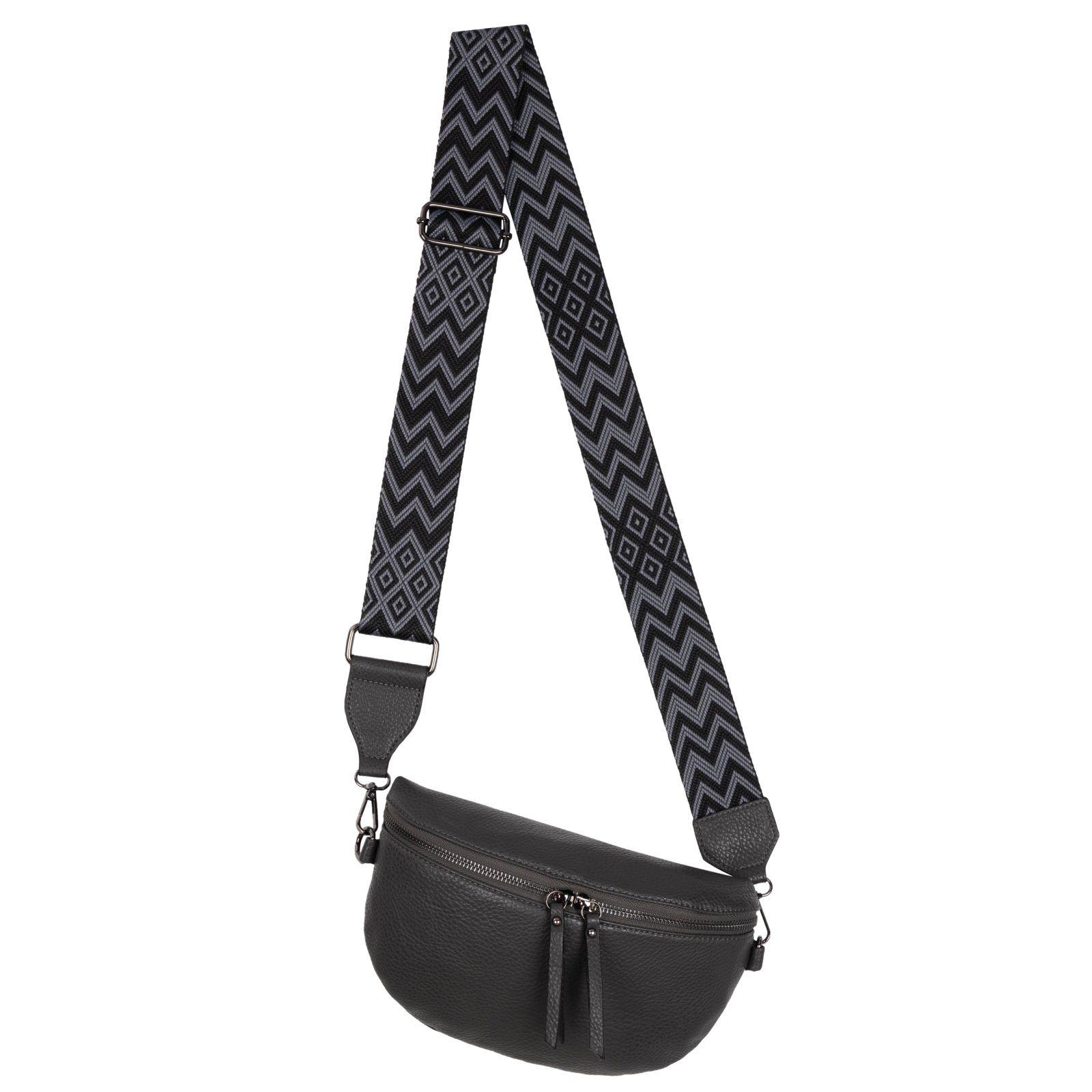 Gürteltasche Bauchtasche Umhängetasche Crossbody-Bag Kunstleder Italy-Design