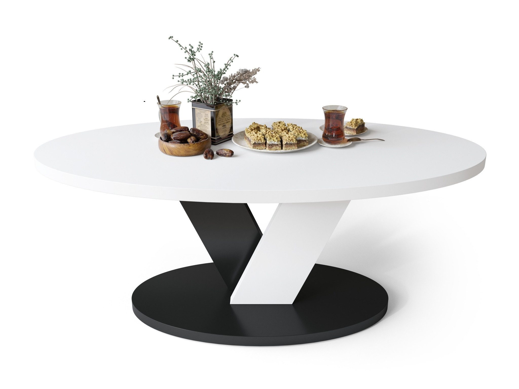 designimpex Couchtisch Design Couchtisch Lova oval günstig online kaufen