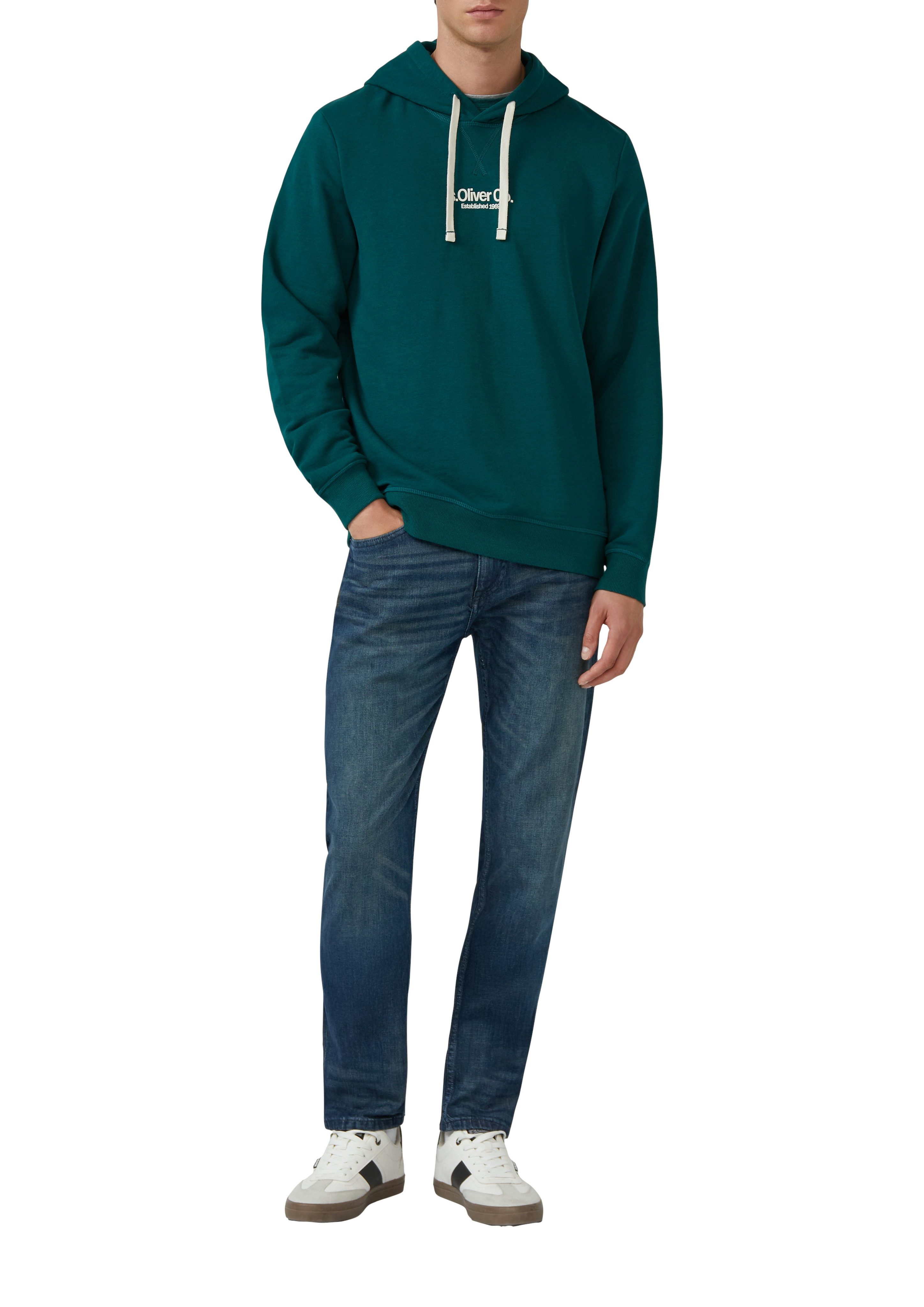 s.Oliver Hoodie mit Logo Schriftzug