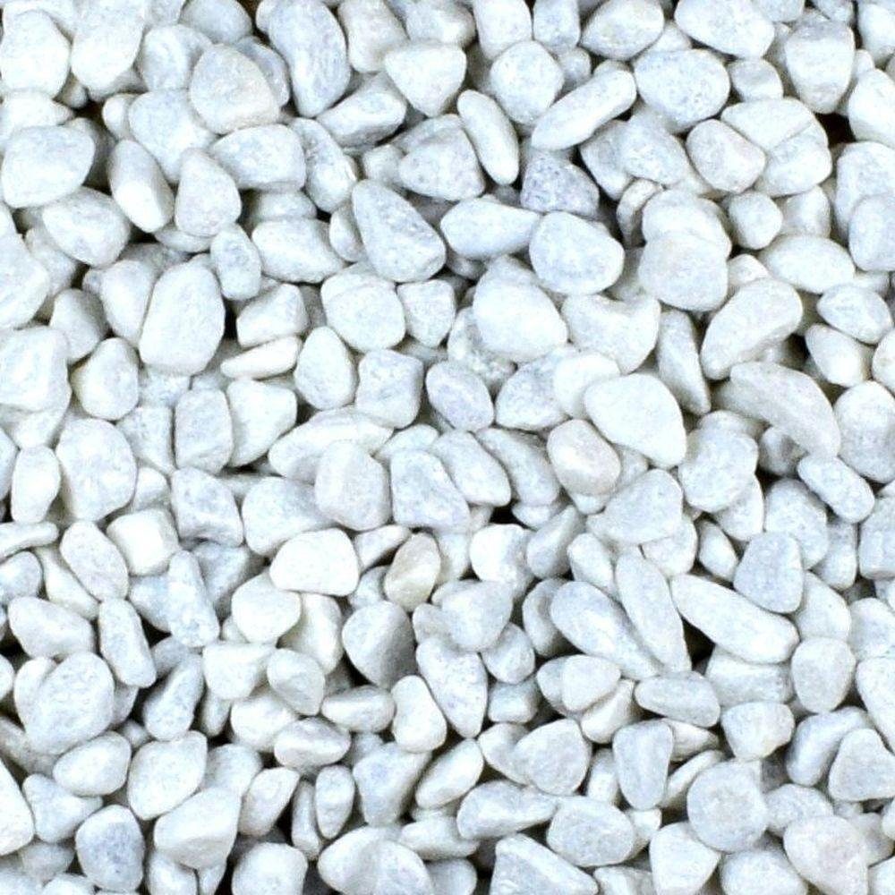 GarPet Kieselsteine Zierkies 25 kg Aquarium Carrara Weiß Garten Kies Marmor Gabion