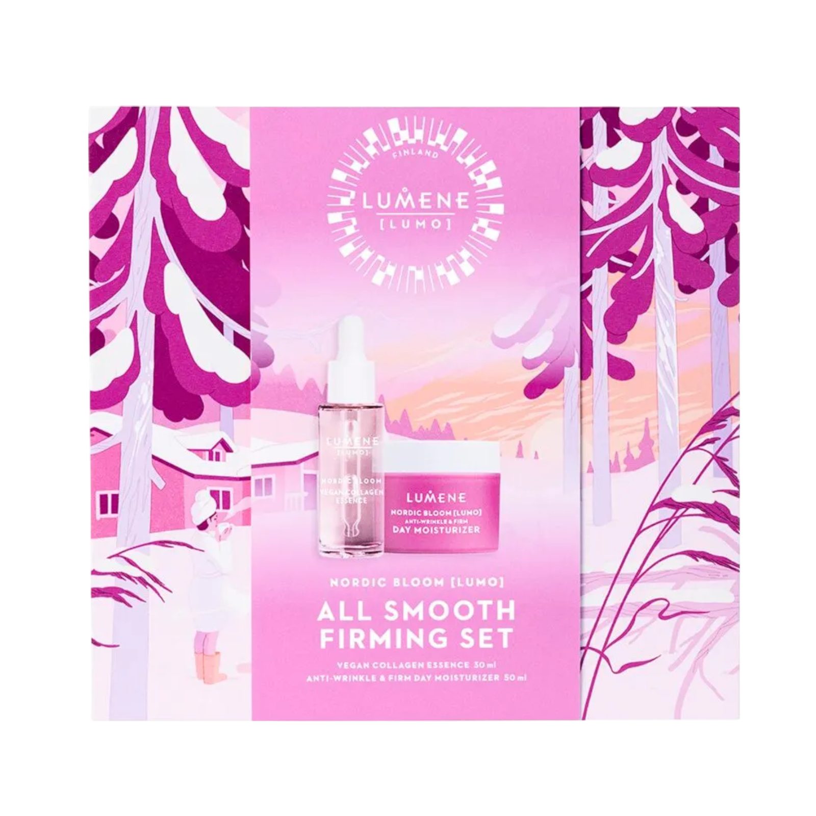 Lumene Gesichtspflege-Set Nordic Bloom [Lumo] All Smooth Firming Set 2025, 2-tlg.