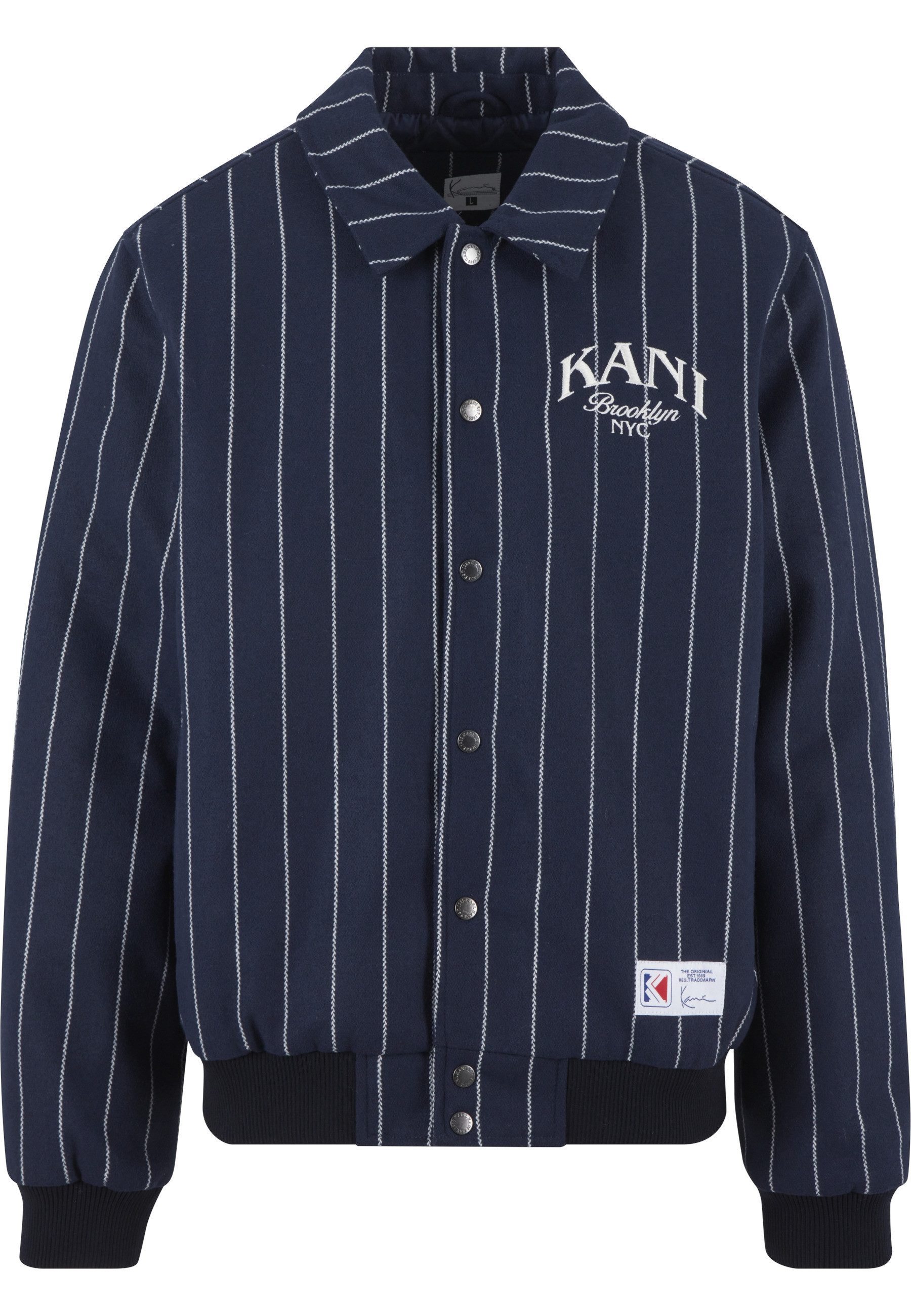 Karl Kani Winterjacke Karl Kani Kani Pinstripes Wool Jacket (1-St)