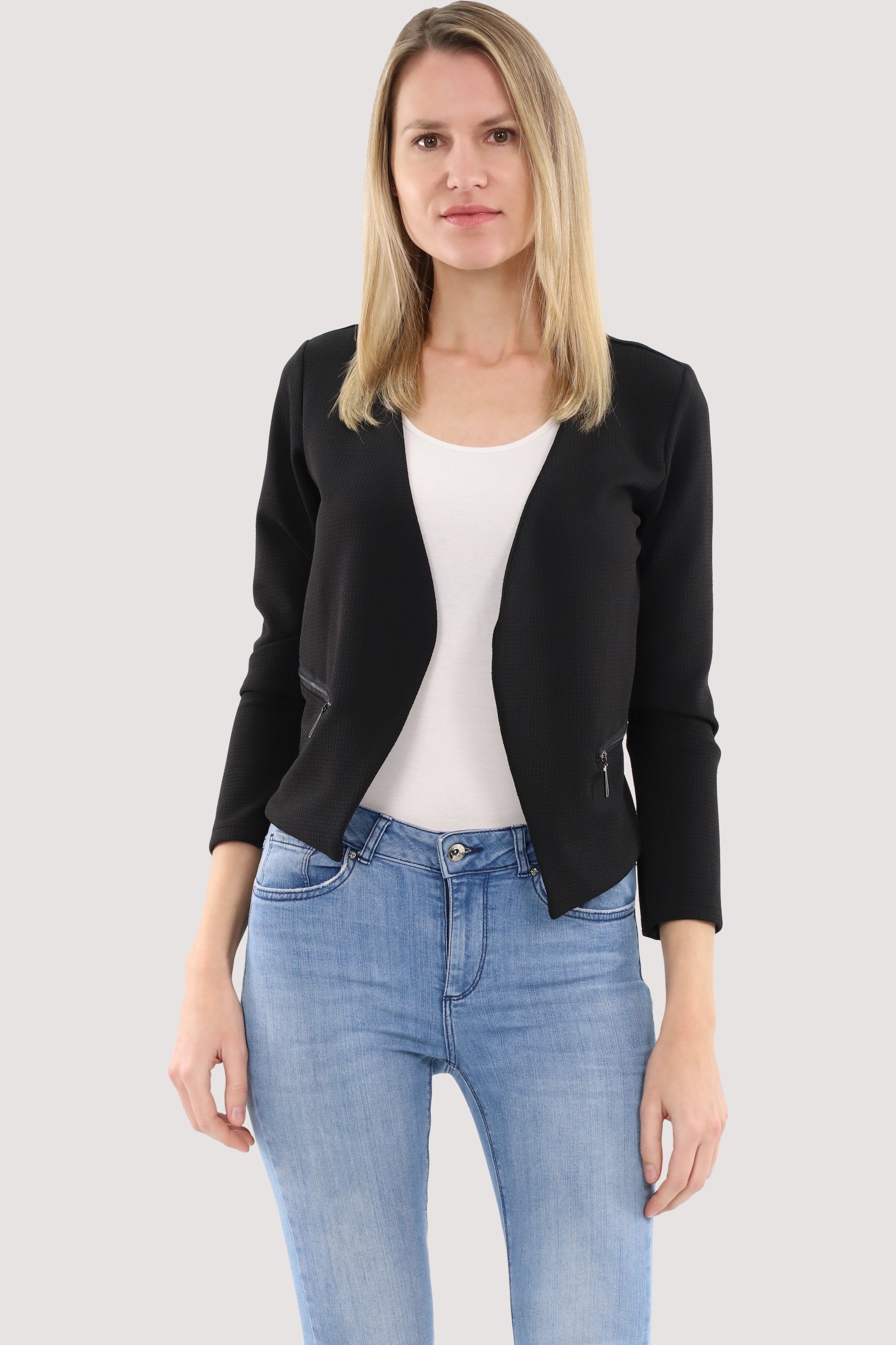 malito more than fashion Jackenblazer 6040 Sweatblazer im Basic-Look