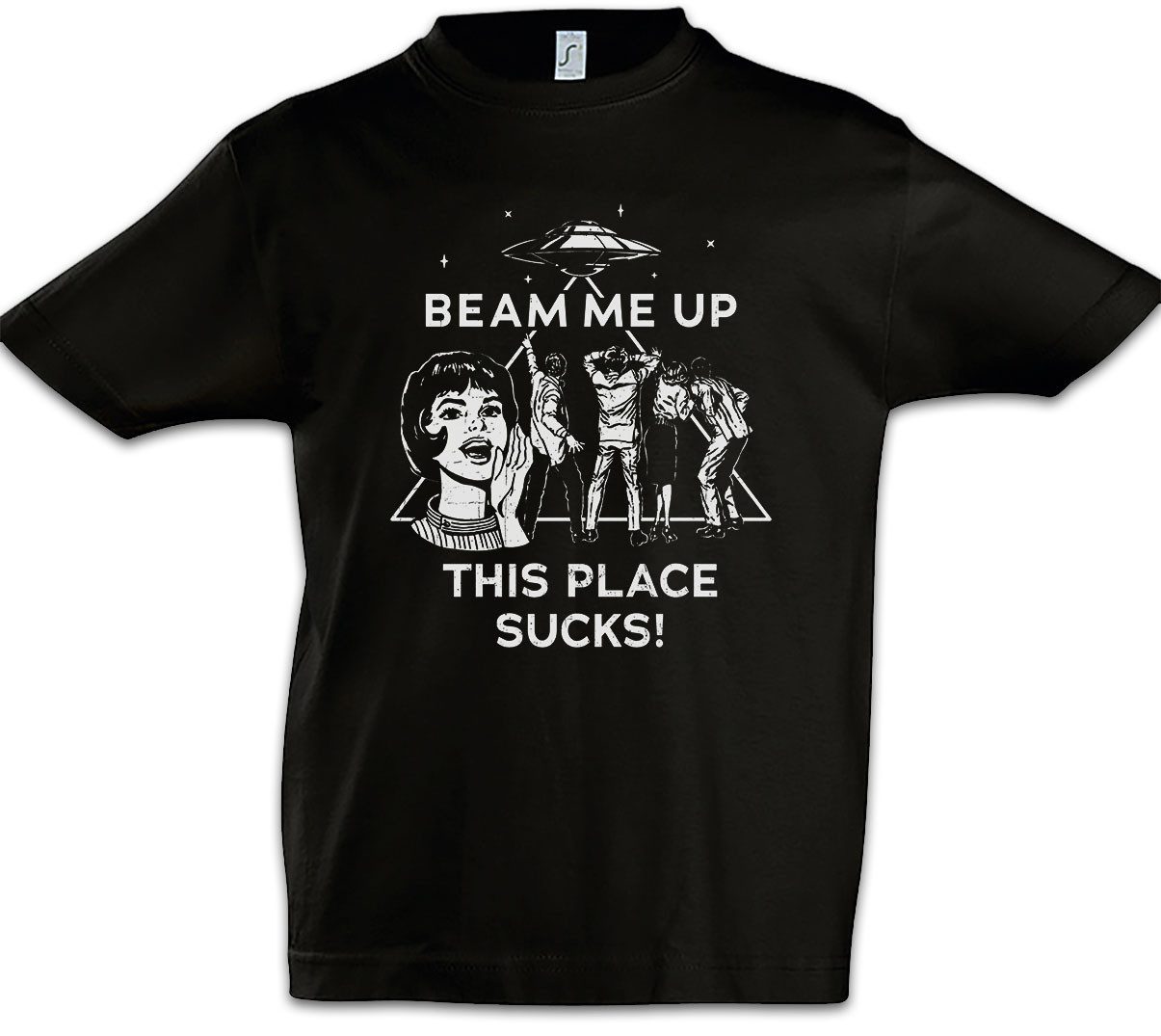 Print-Shirt Beam me Up This Pace Sucks Kinder T-Shirt Things Eleven 80s Eighties