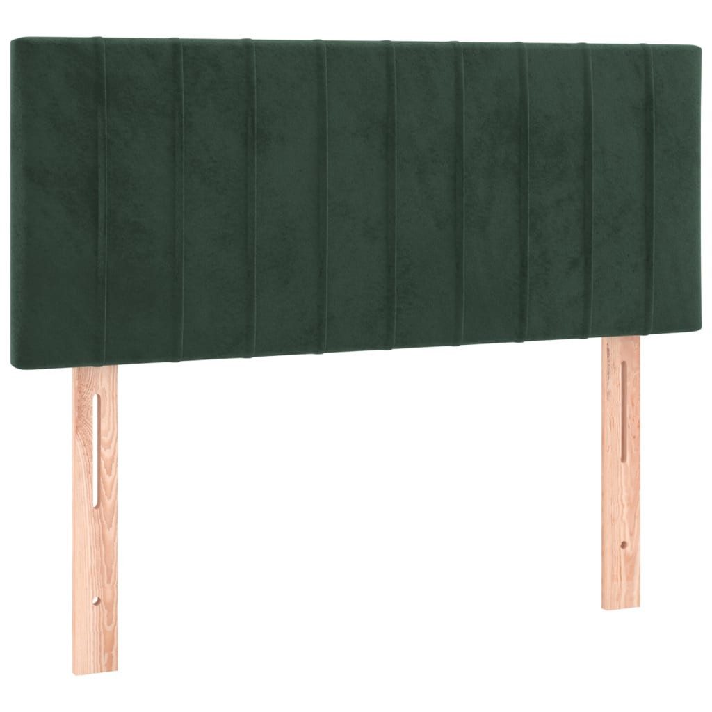 vidaXL Bett Kopfteil Dunkelgrün 80x5x78/88 cm Samt (1-tlg)
