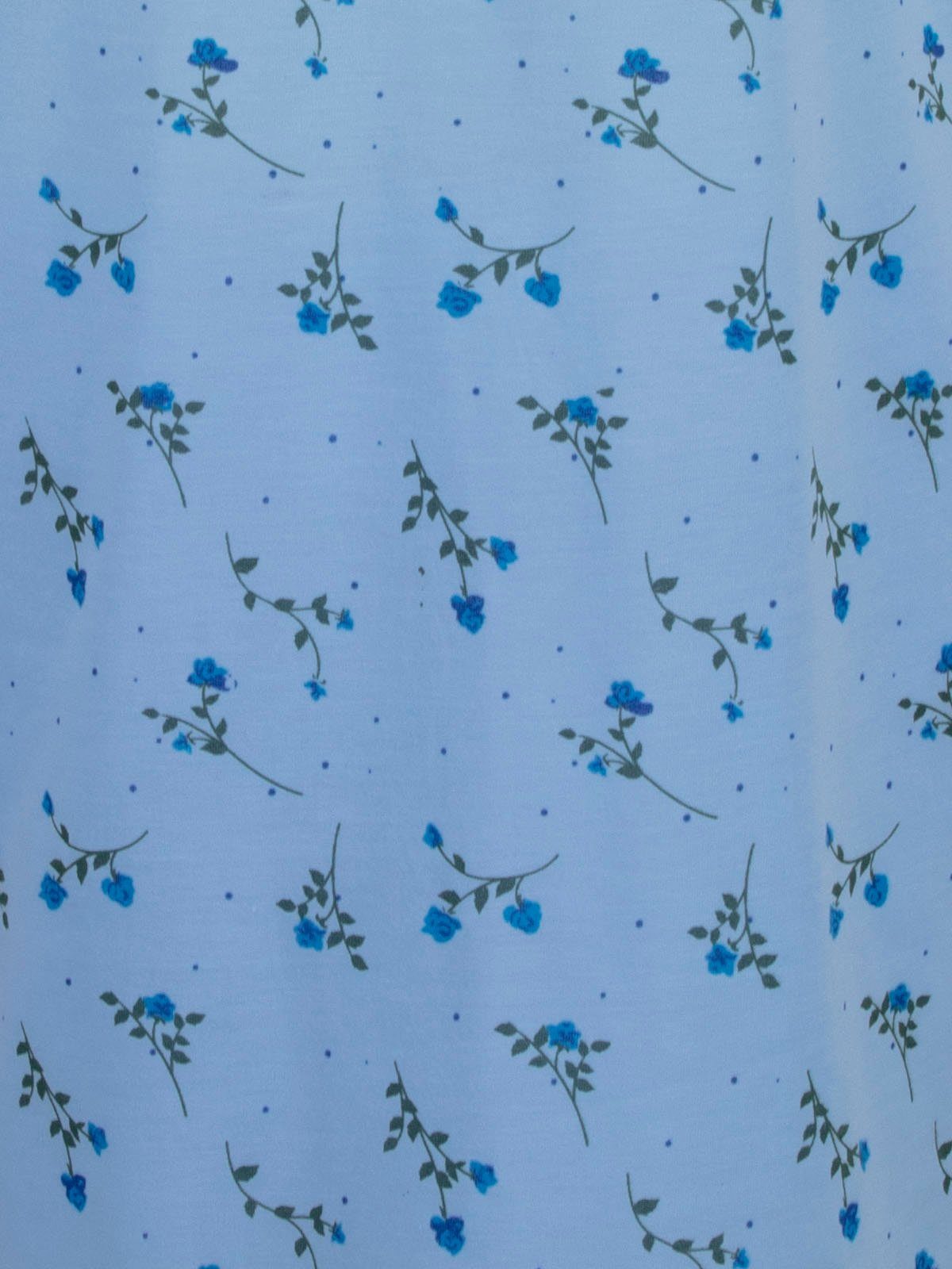 Nachthemd Nachthemd 3XL-6XL Lucky Kurzarm blau - Blumen