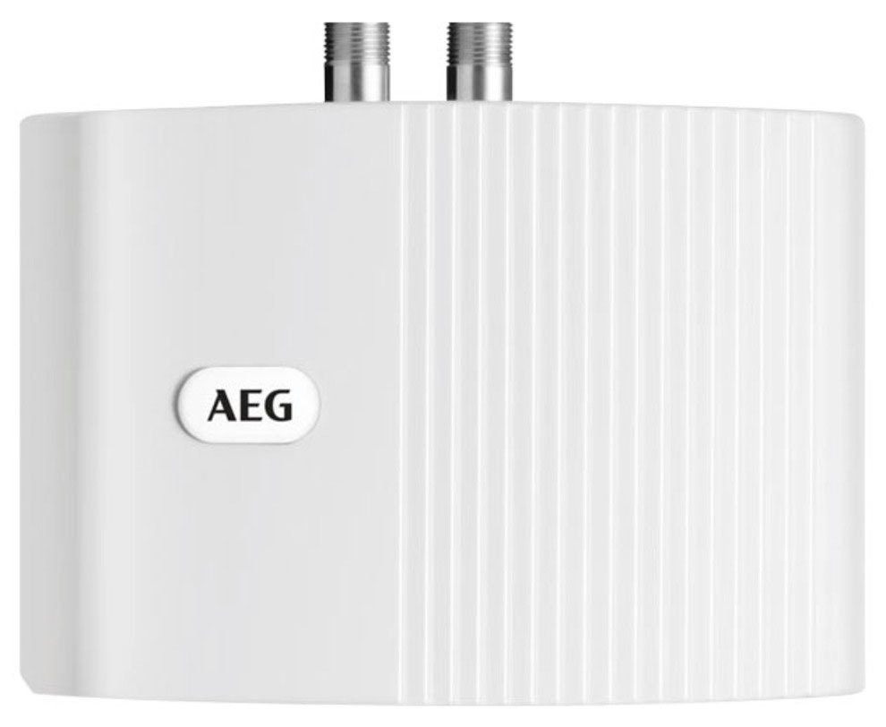AEG Haustechnik Klein-Durchlauferhitzer MTD 350 f. Handwaschbecken, 3,5 kW, m. Stecker, hydraulisch, sofort lauwarmes Wasser (ca. 35°C), steckerfertig