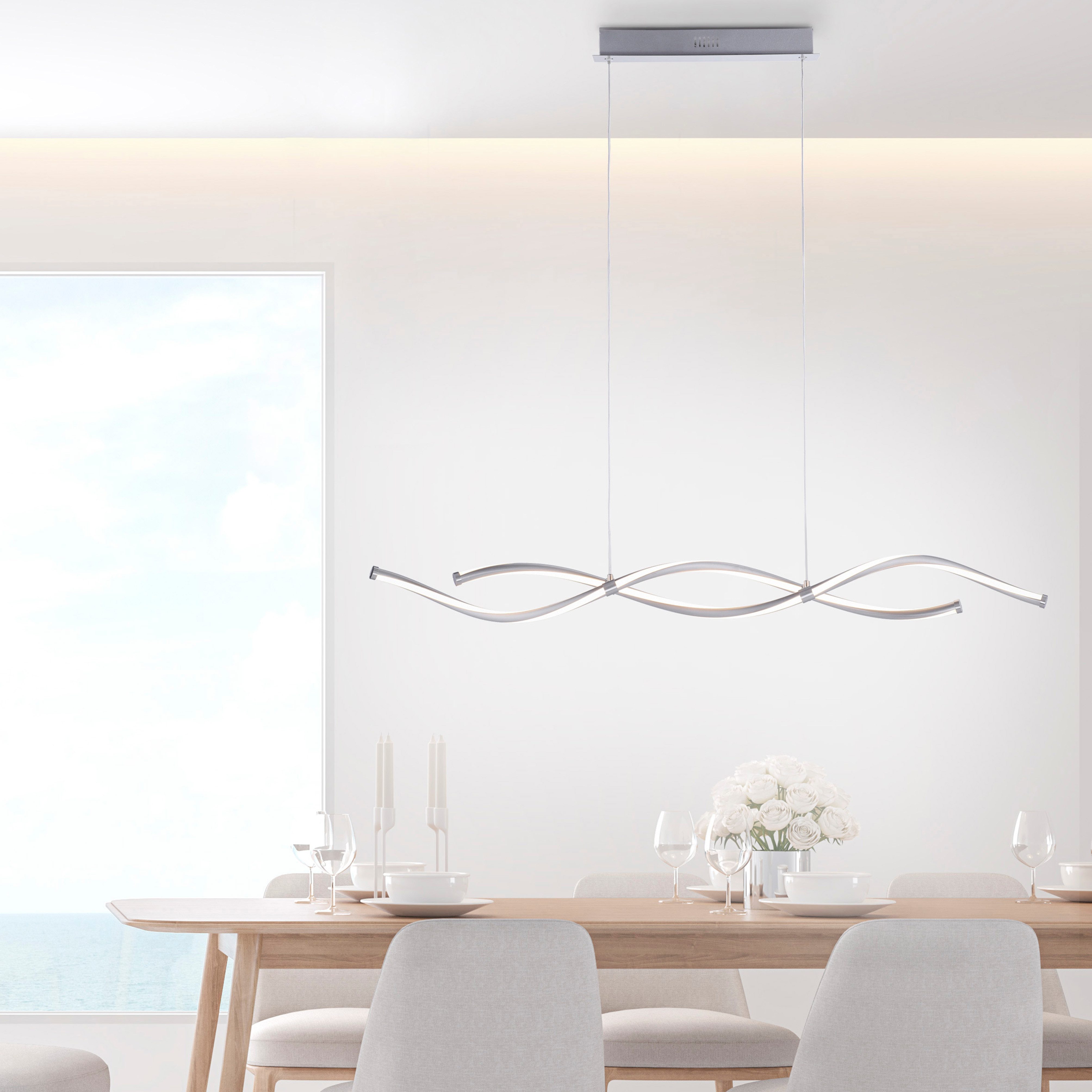 Neuhaus Q SMART HOME LIGHTS LED Pendelleuchte Q-MALINA, Smart Home, LED fest integriert, warmweiß - kaltweiß