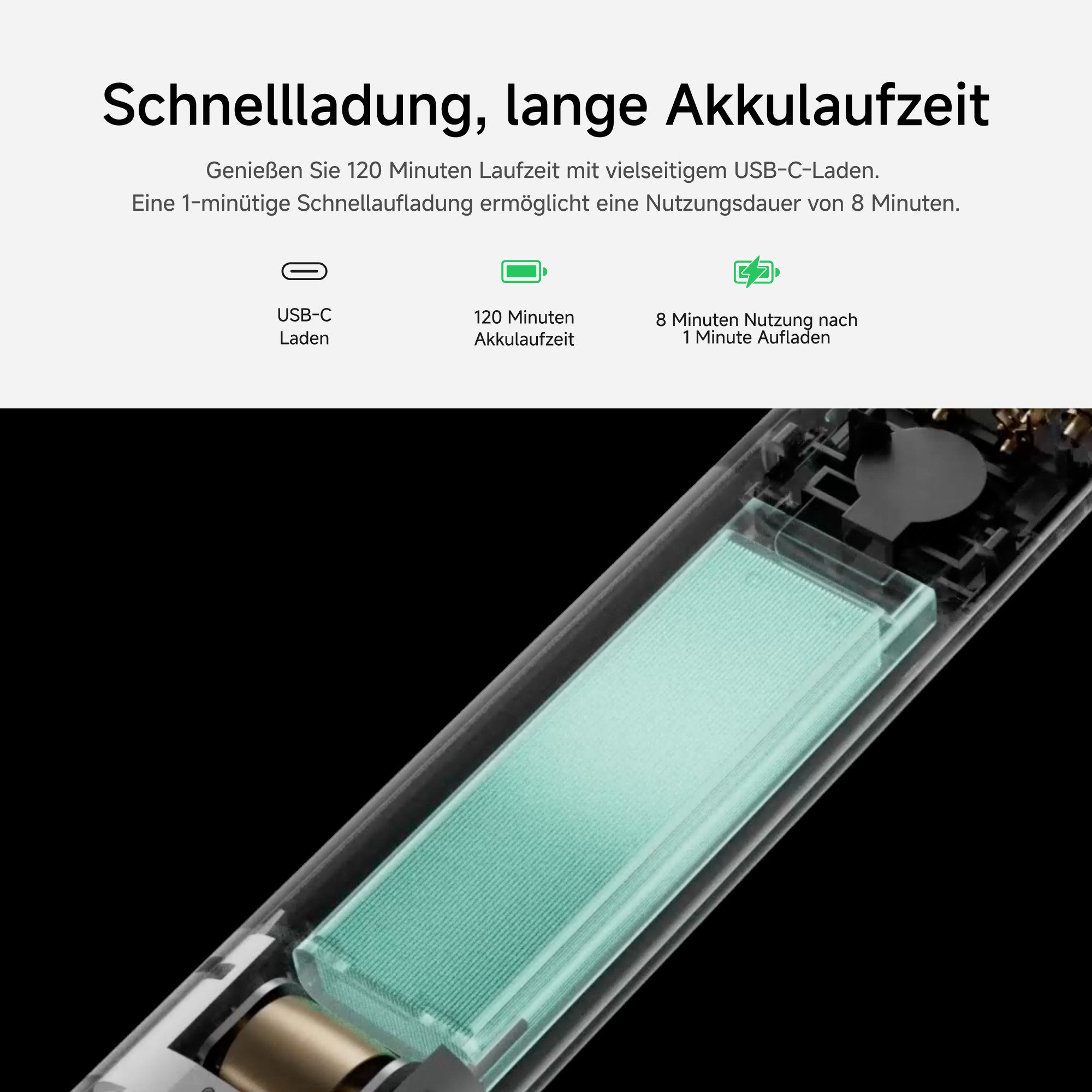 laifen Elektrorasierer LAIFEN T1 Pro Rasierer Original Aluminum, Aufsätze: 1 – Bild 4 von 5